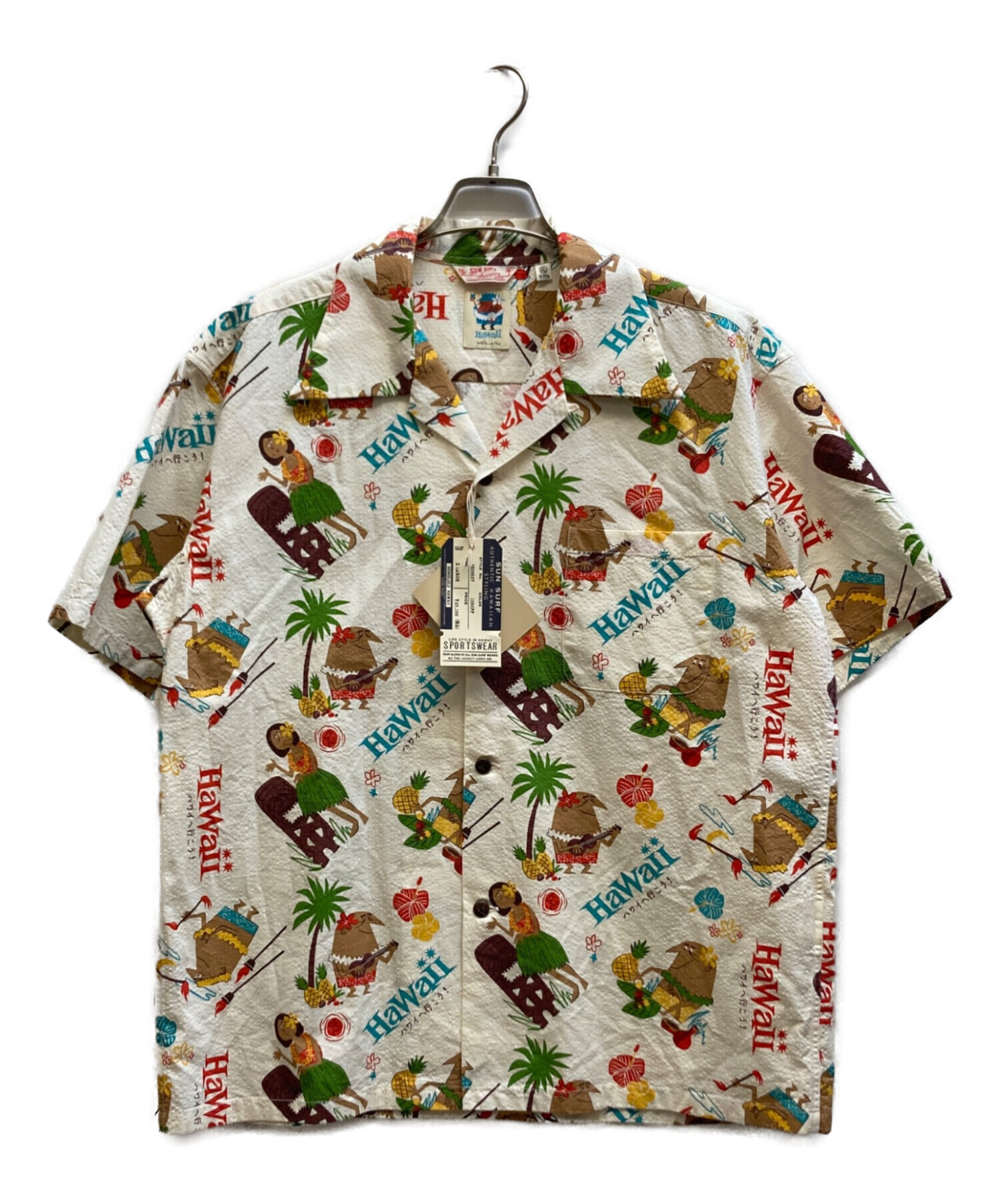 中古・古着通販】Sun Surf (サンサーフ) COTTON SEERSUCKER OPEN SHIRT