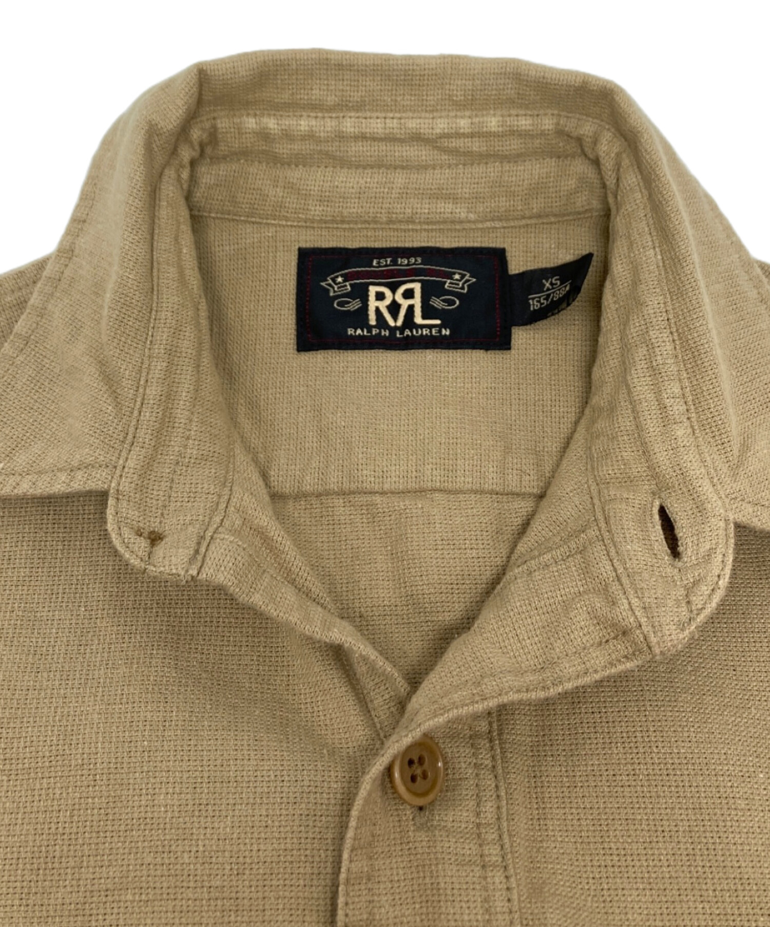 中古・古着通販】RRL (ダブルアールエル) 半袖シャツ ブラウン サイズ