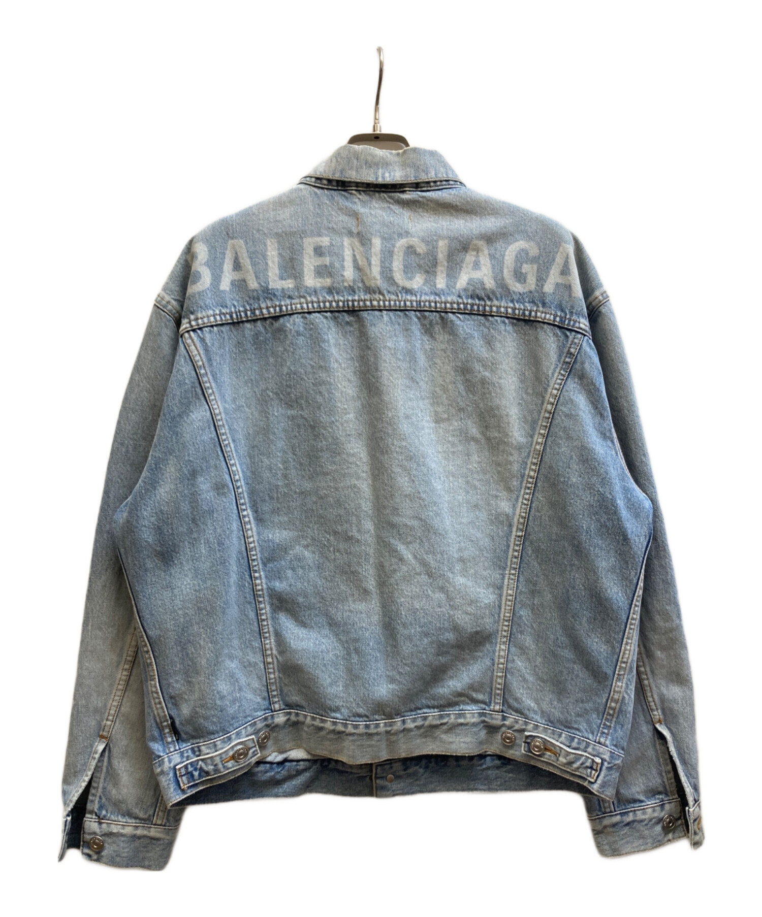 【正規品】BALENCIAGA デニムジャケット 中古・古着通販】BALENCIAGA (バレンシアガ) バックロゴデニム