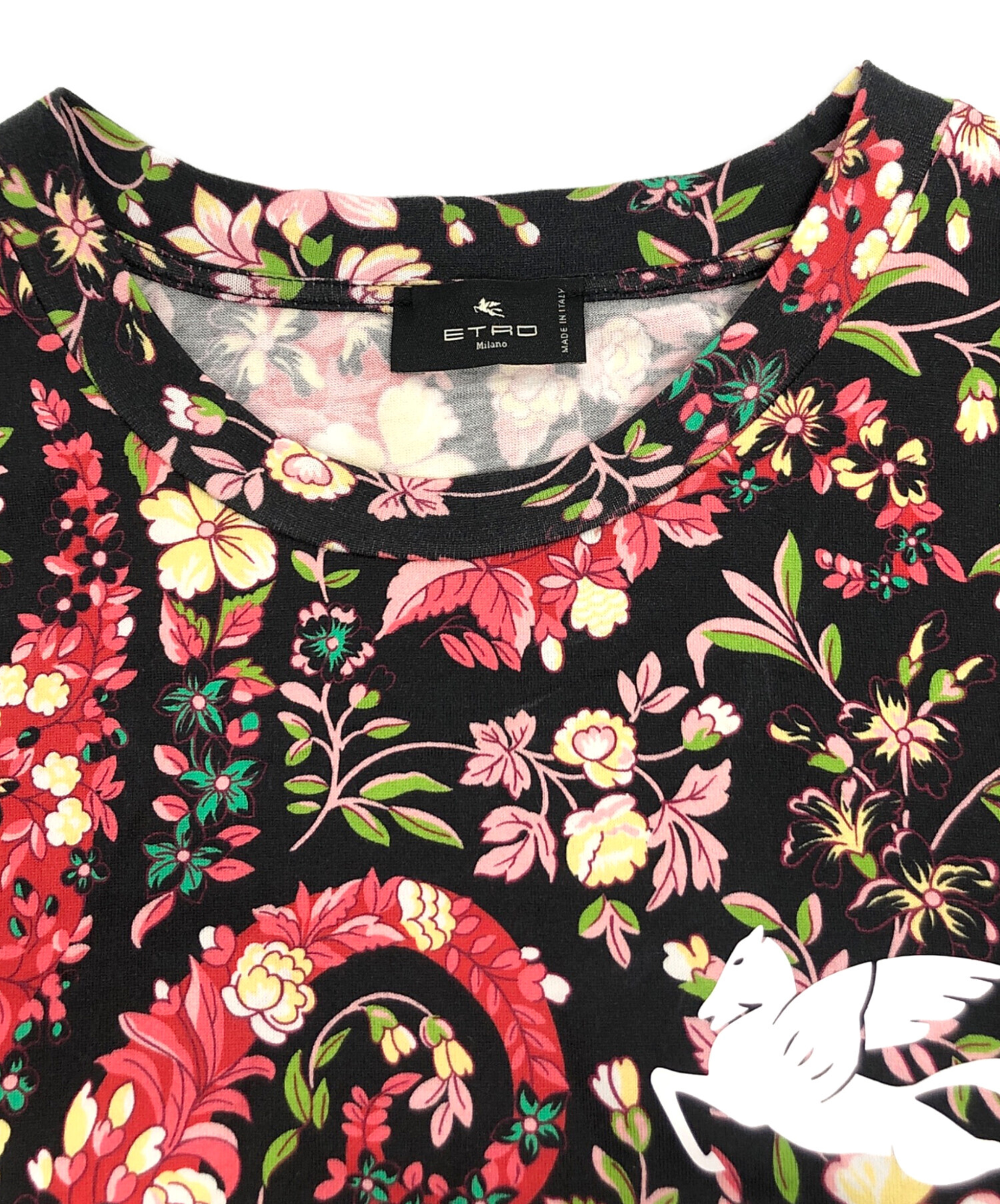 中古・古着通販】ETRO (エトロ) 半袖カットソー ブラック サイズ:42