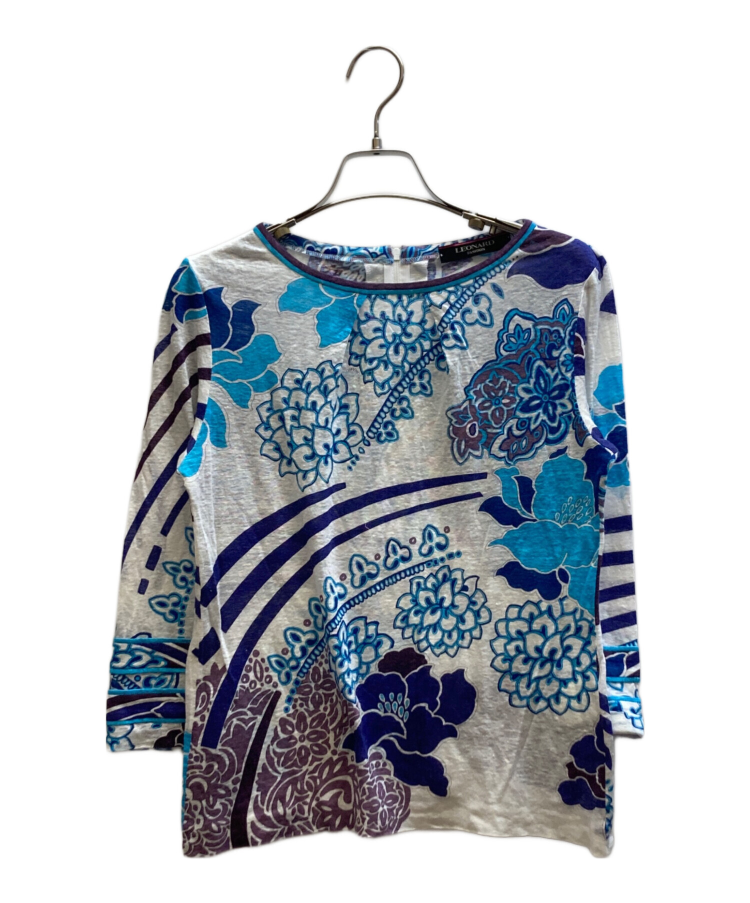 LEONARD FASHION綿100%カットソー42 中古・古着通販】LEONARD FASHION (レオナールファッション) リネン