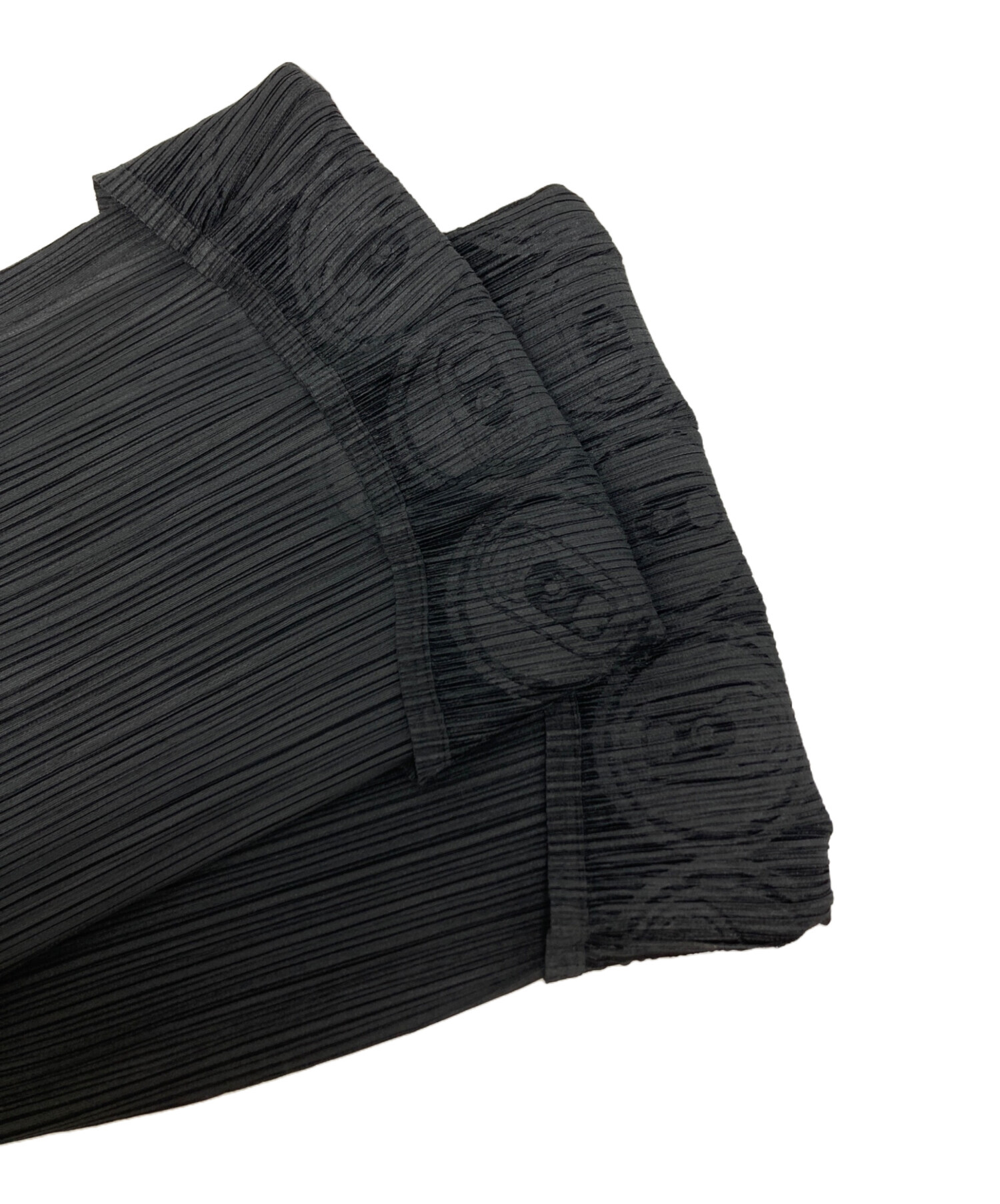 124839　PLEATSPLEASE　レイヤード風　透かし　裾バルーン 中古・古着通販】PLEATS PLEASE (プリーツプリーズ) 裾プルタブ