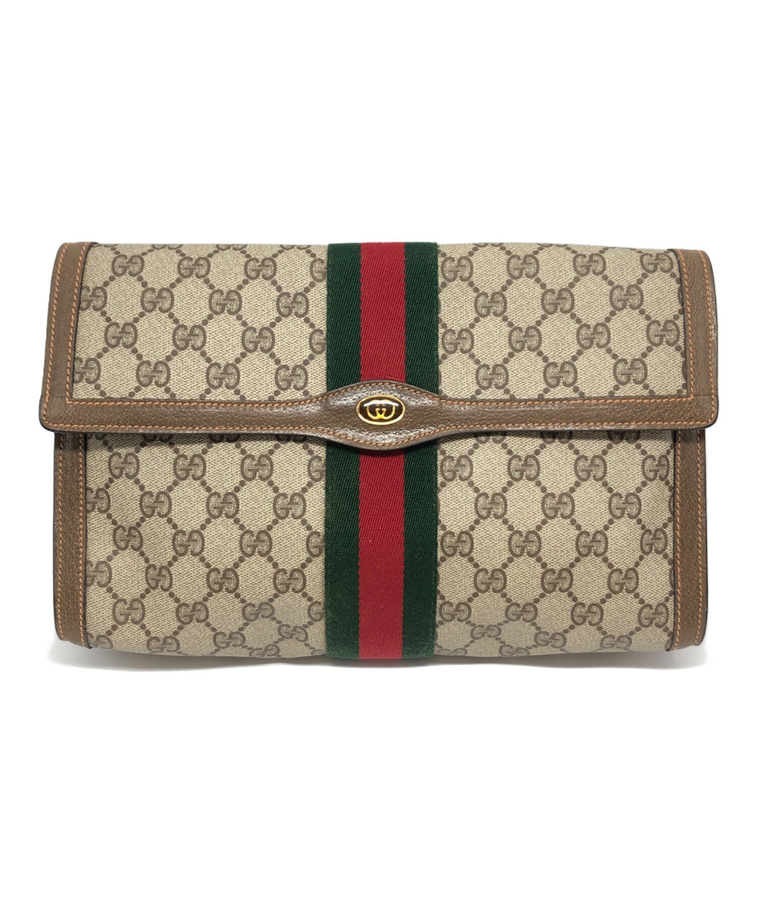 【美品】GUCCI クラッチバッグ45 中古・古着通販】GUCCI (グッチ) クラッチバッグ ブラウン｜ブランド
