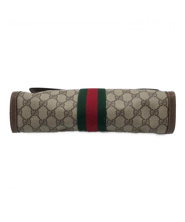 中古・古着通販】GUCCI (グッチ) クラッチバッグ ブラウン｜ブランド