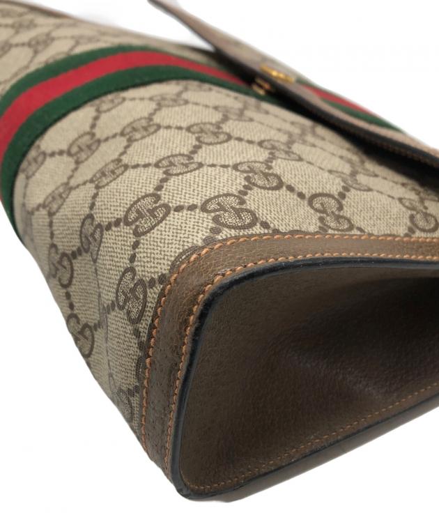 中古・古着通販】GUCCI (グッチ) クラッチバッグ ブラウン｜ブランド