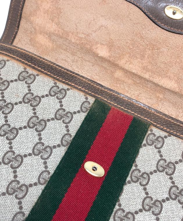 中古・古着通販】GUCCI (グッチ) クラッチバッグ ブラウン｜ブランド