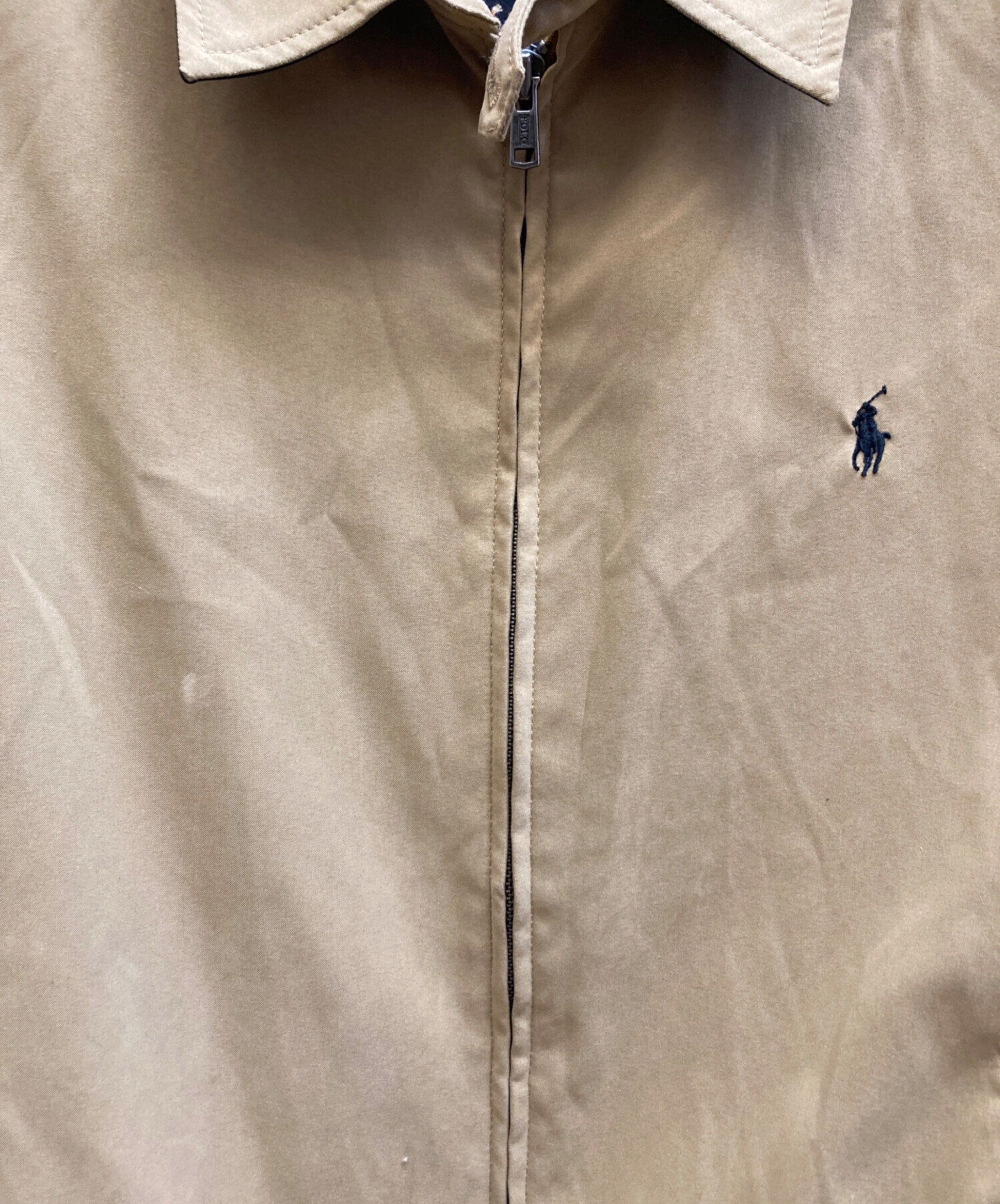 ラルフローレン 古着 スウィングトップ ブラウン コットン M 90s 中古・古着通販】POLO RALPH LAUREN (ポロ・ラルフローレン) スイング