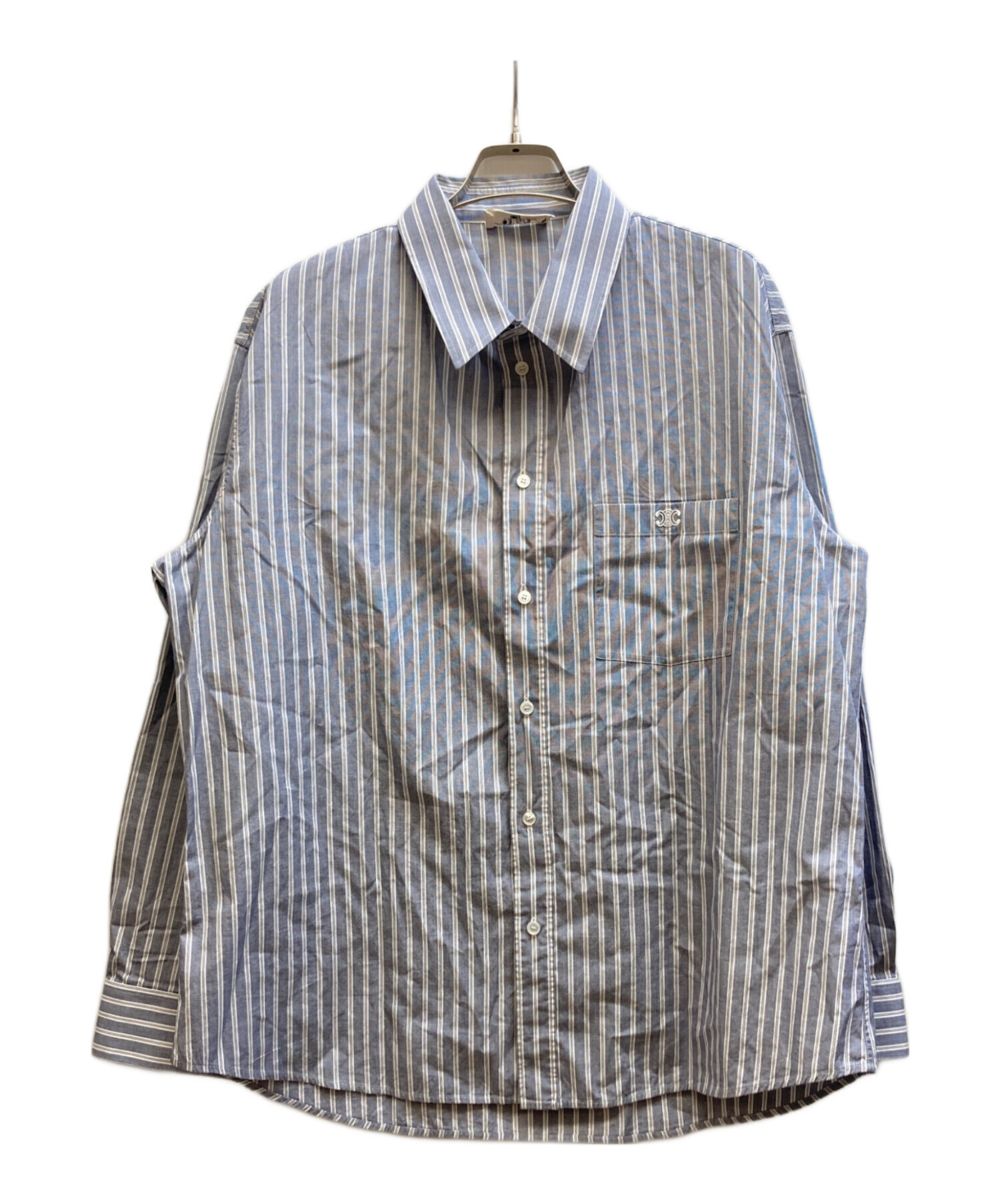 CELINE セリーヌ　ストライプ シャツ 中古・古着通販】CELINE (セリーヌ) ストライプシャツ/2C73B425X.01XY