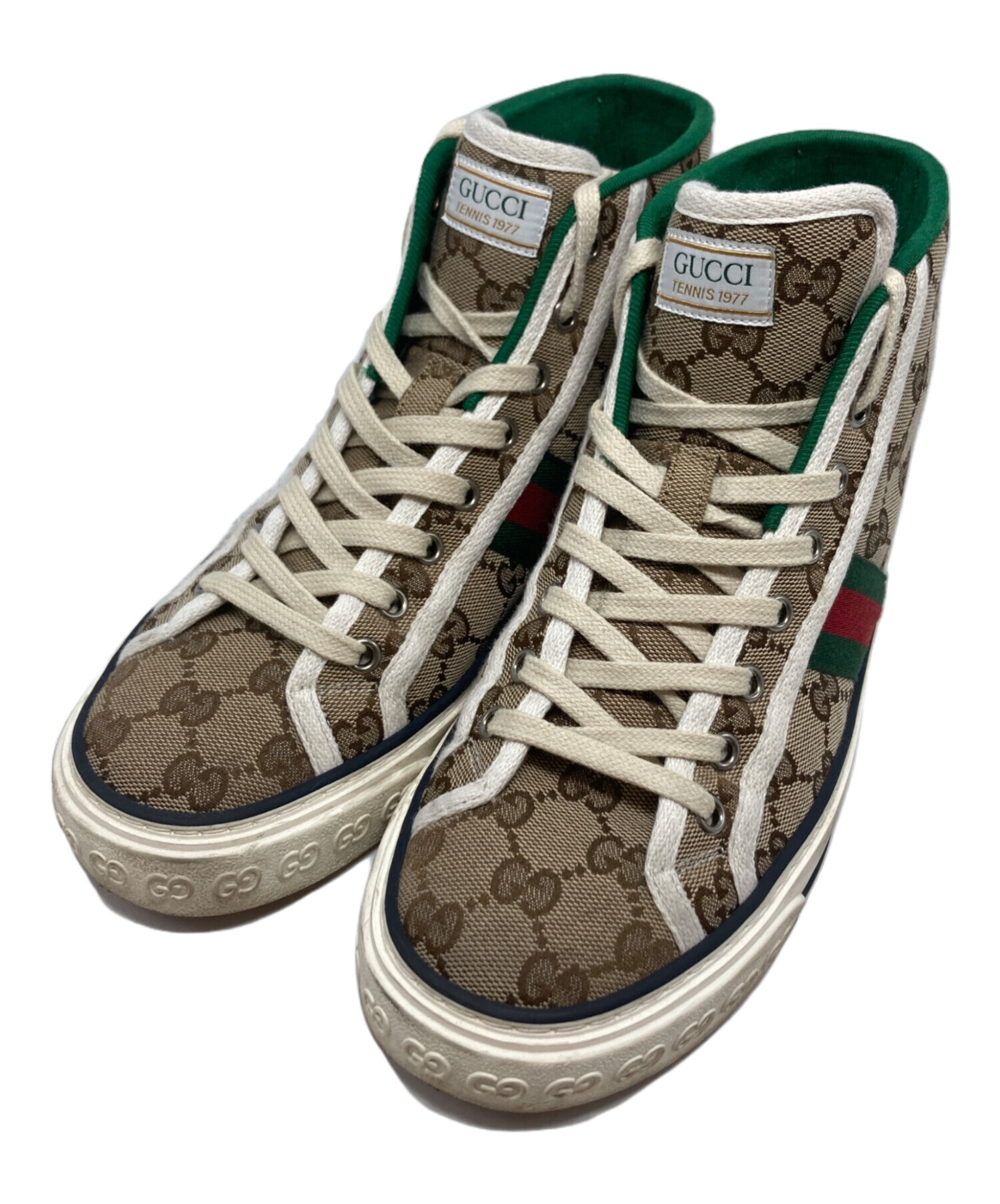 中古・古着通販】GUCCI (グッチ) Tennis 1977 Canvas HighTop ベージュ