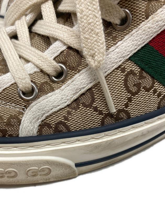 中古・古着通販】GUCCI (グッチ) Tennis 1977 Canvas HighTop ベージュ