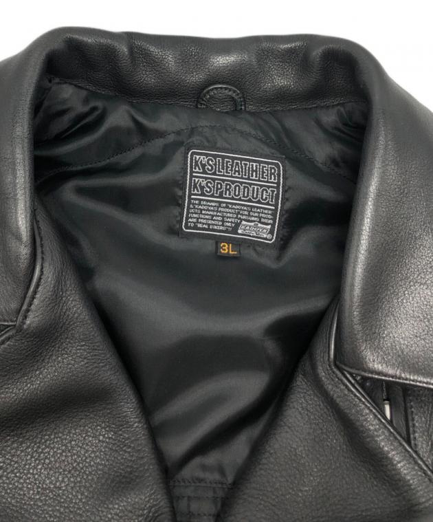 中古・古着通販】KADOYA (カドヤ) レザーライダースジャケット