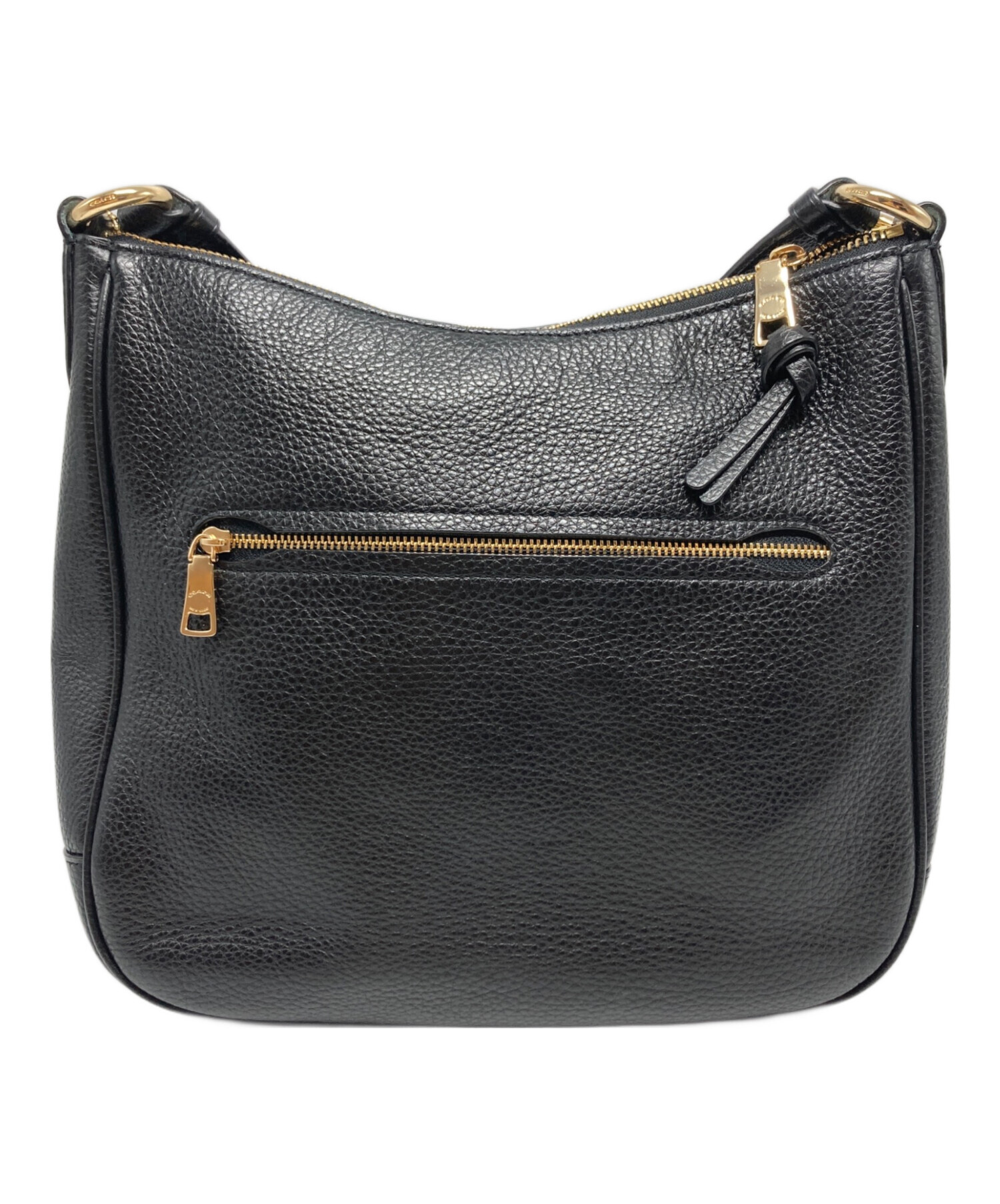 極美品✨コーチ ショルダーバッグ エリー ファイルバッグ 黒 シボ革 C1648 中古・古着通販】COACH (コーチ) エリー ファイル バッグ/C1648