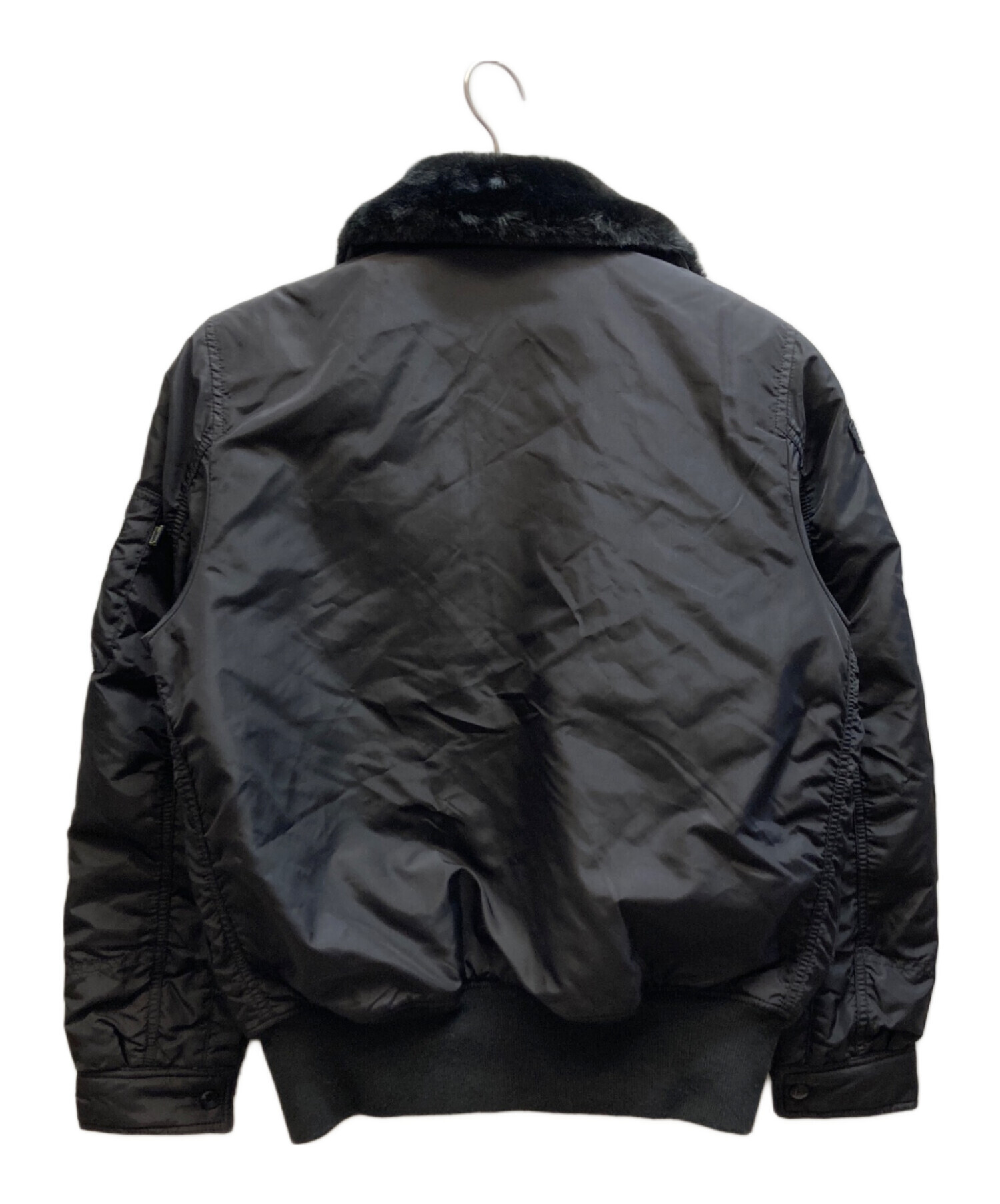 中古・古着通販】ALPHA (アルファ) B-15フライトジャケット ブラック