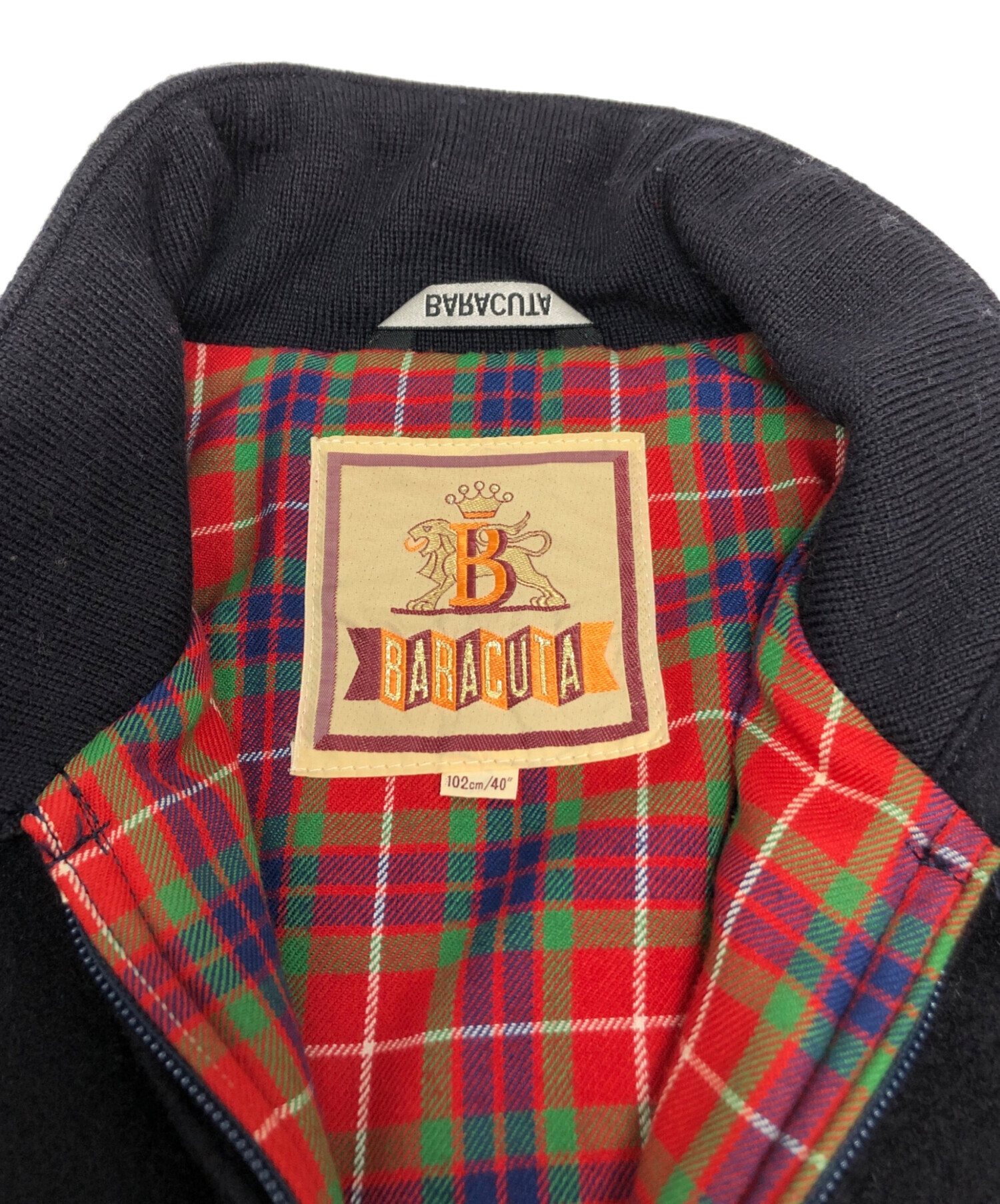 【倉吉店】 中古 BARACUTA | バラクータ 中綿ベスト キルティング BRGIL0018 ネイビー サイズ：42 【94】 中古・古着通販】BARACUTA (バラクータ) G9ハリントンジャケット
