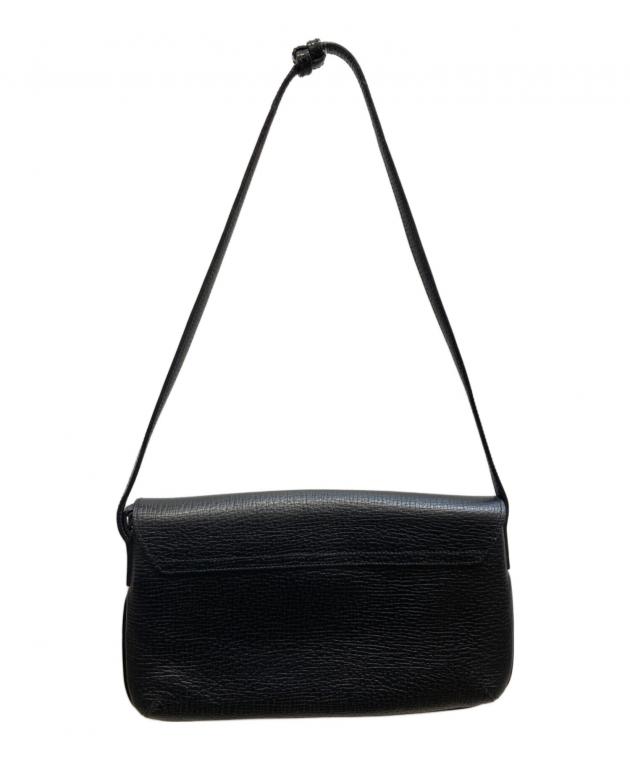 中古・古着通販】LOEWE (ロエベ) パテントレザー切替バッグ ブラック