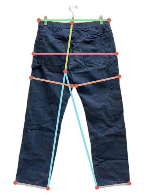 中古・古着通販】stussy (ステューシー) ワークパンツ ネイビー サイズ