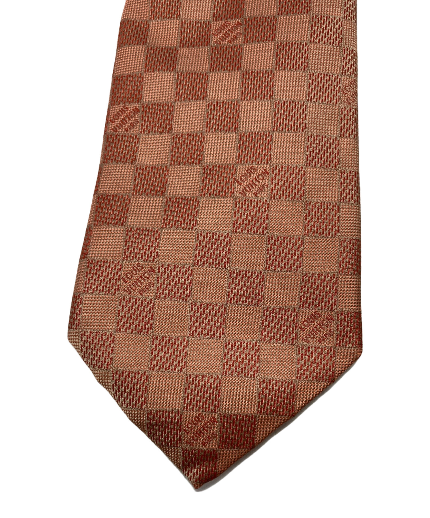 Louis Vuitton ブラウン シルク ネクタイ 中古・古着通販】LOUIS VUITTON (ルイ ヴィトン) シルクネクタイ
