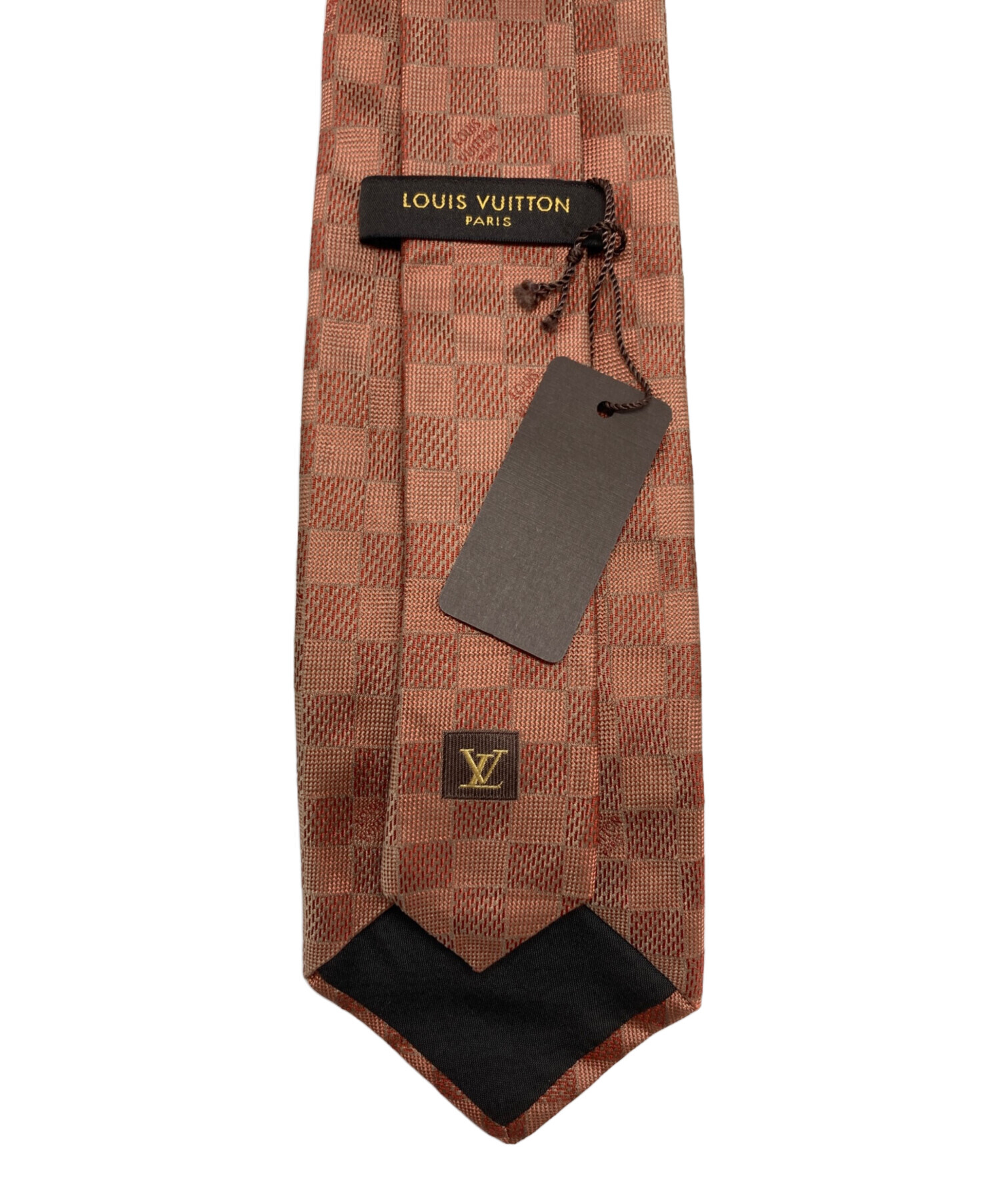 ルイヴィトン　ネクタイ　茶色 中古・古着通販】LOUIS VUITTON (ルイ ヴィトン) シルクネクタイ