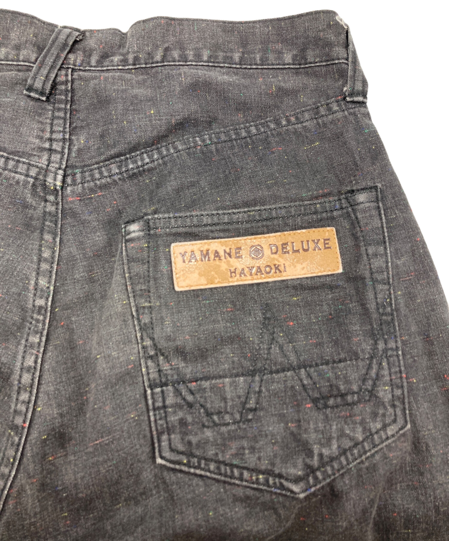 中古・古着通販】EVISU (エヴィス) デニムパンツ ブラック サイズ:3