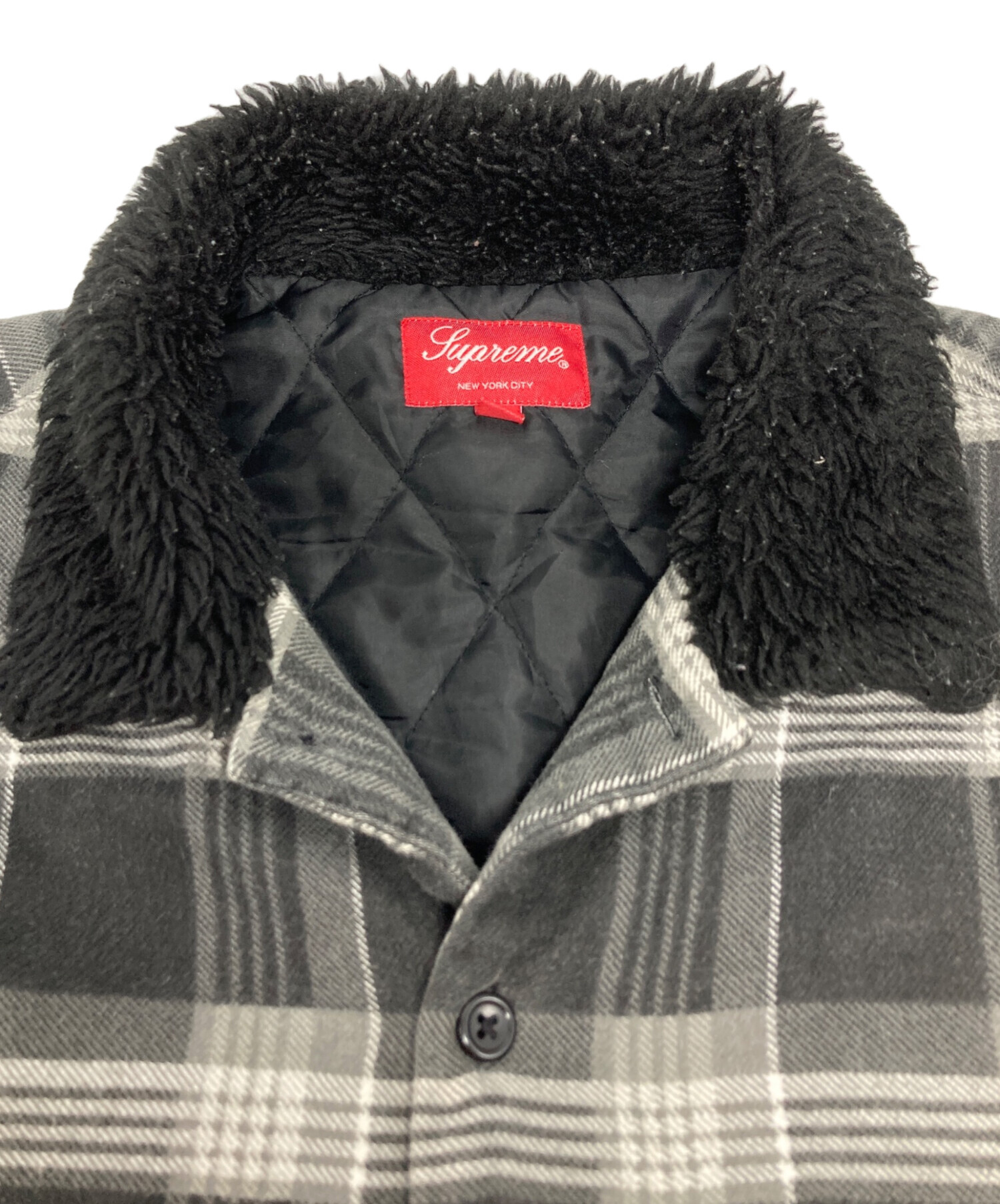 中古・古着通販】Supreme (シュプリーム) Faux Fur Collar Flannel