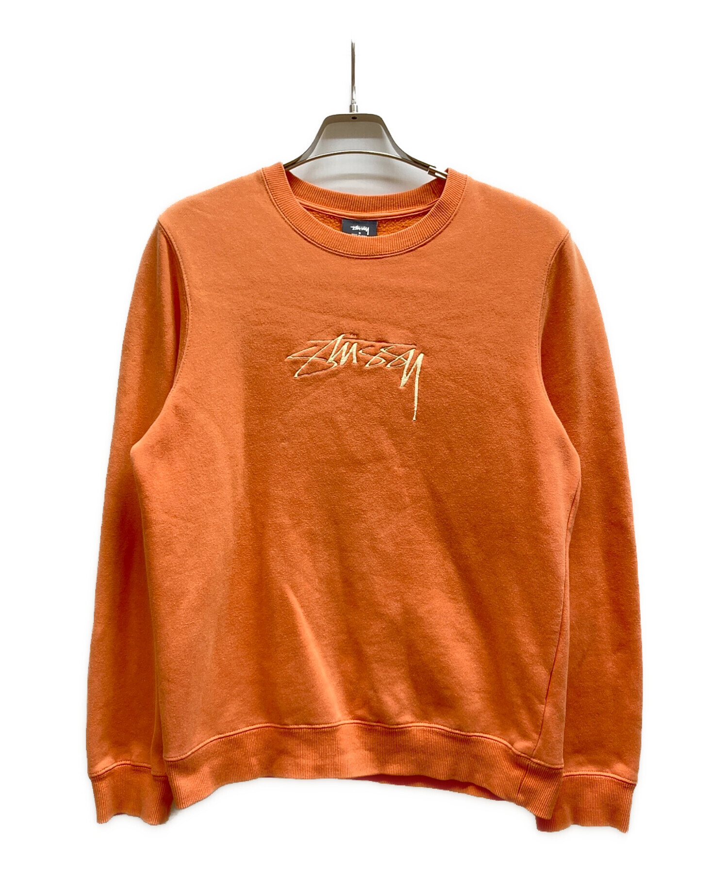 STUSSY ステューシー スウェット S オレンジ 【古着】【】【送料無料