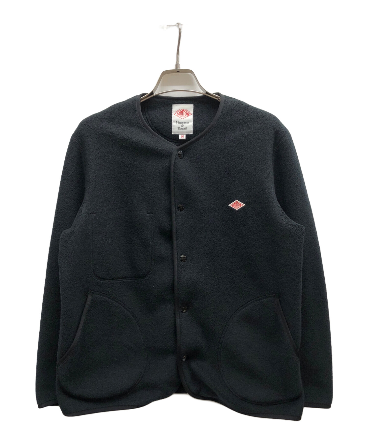中古・古着通販】DANTON (ダントン) フリースカラーレスジャケット 