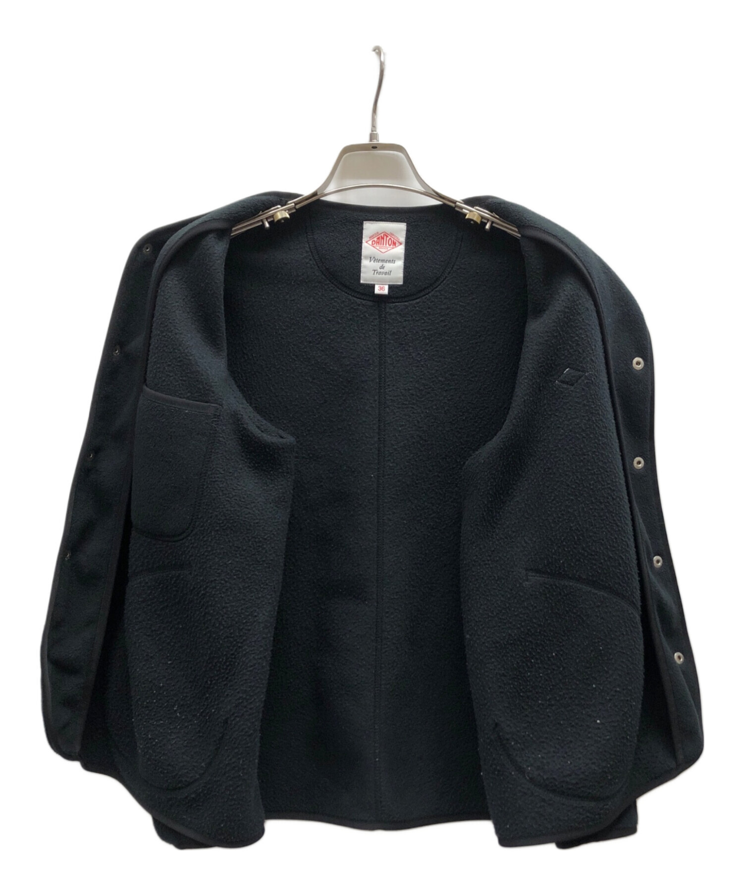 中古・古着通販】DANTON (ダントン) フリースカラーレスジャケット 