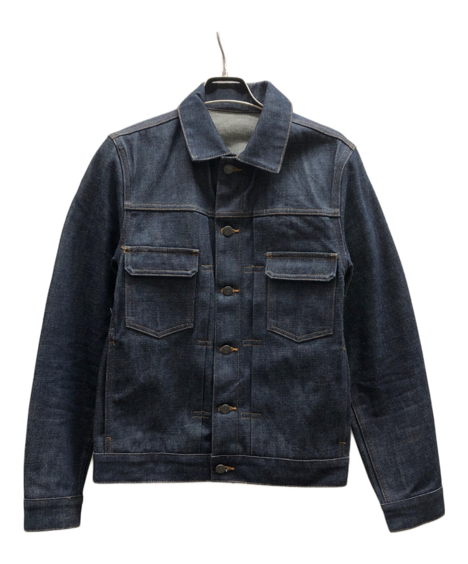 【値下しました！】【美品】A.P.C. デニムジャケット インディゴブルー XS 中古・古着通販】A.P.C. (アーペーセー) デニムジャケット インディゴ