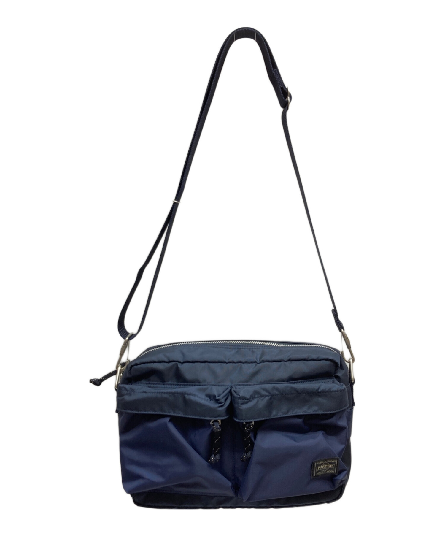 中古・古着通販】PORTER (ポーター) FORCE SHOULDER BAG(S) ネイビー 