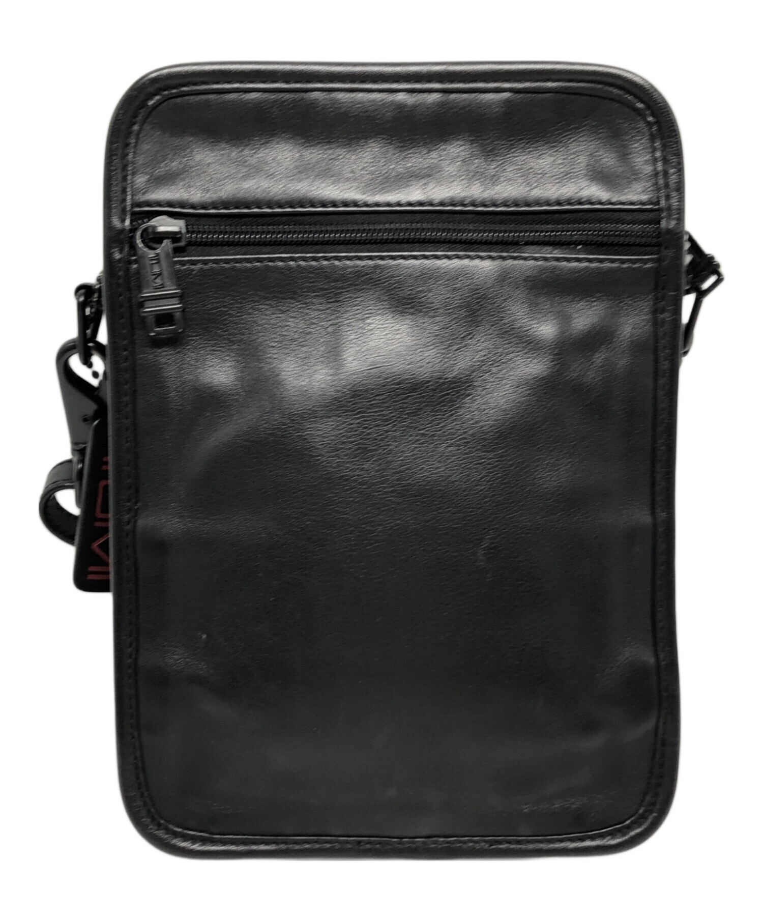 【希少】TUMI トゥミ ショルダーバッグ 997D3 ブラック レザー 中古・古着通販】TUMI (トゥミ) レザーショルダーバッグ/997D3