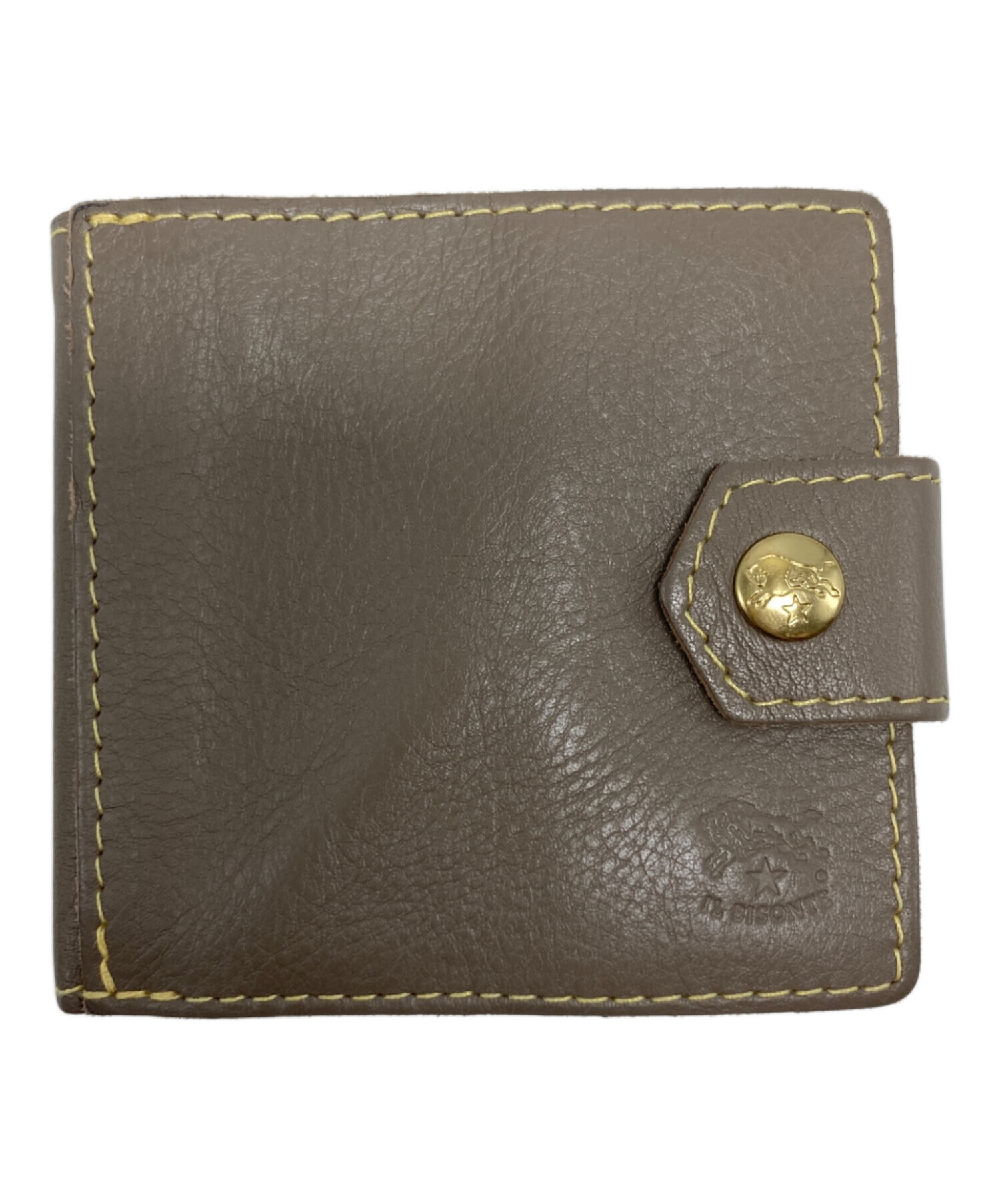 イルビゾンテ　革財布　中古 中古・古着通販】IL BISONTE (イル ビゾンテ) 2つ折りレザー財布/54262