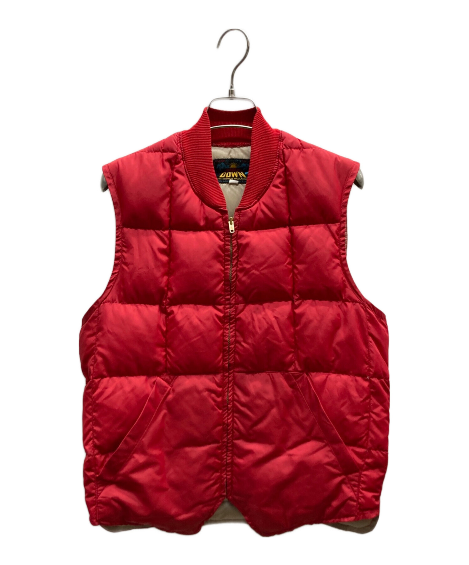 00sエディーバウアー リバーシブル ダウンベスト 赤 ベージュ 中古・古着通販】Eddie Bauer (エディーバウアー) ダウンベスト レッド