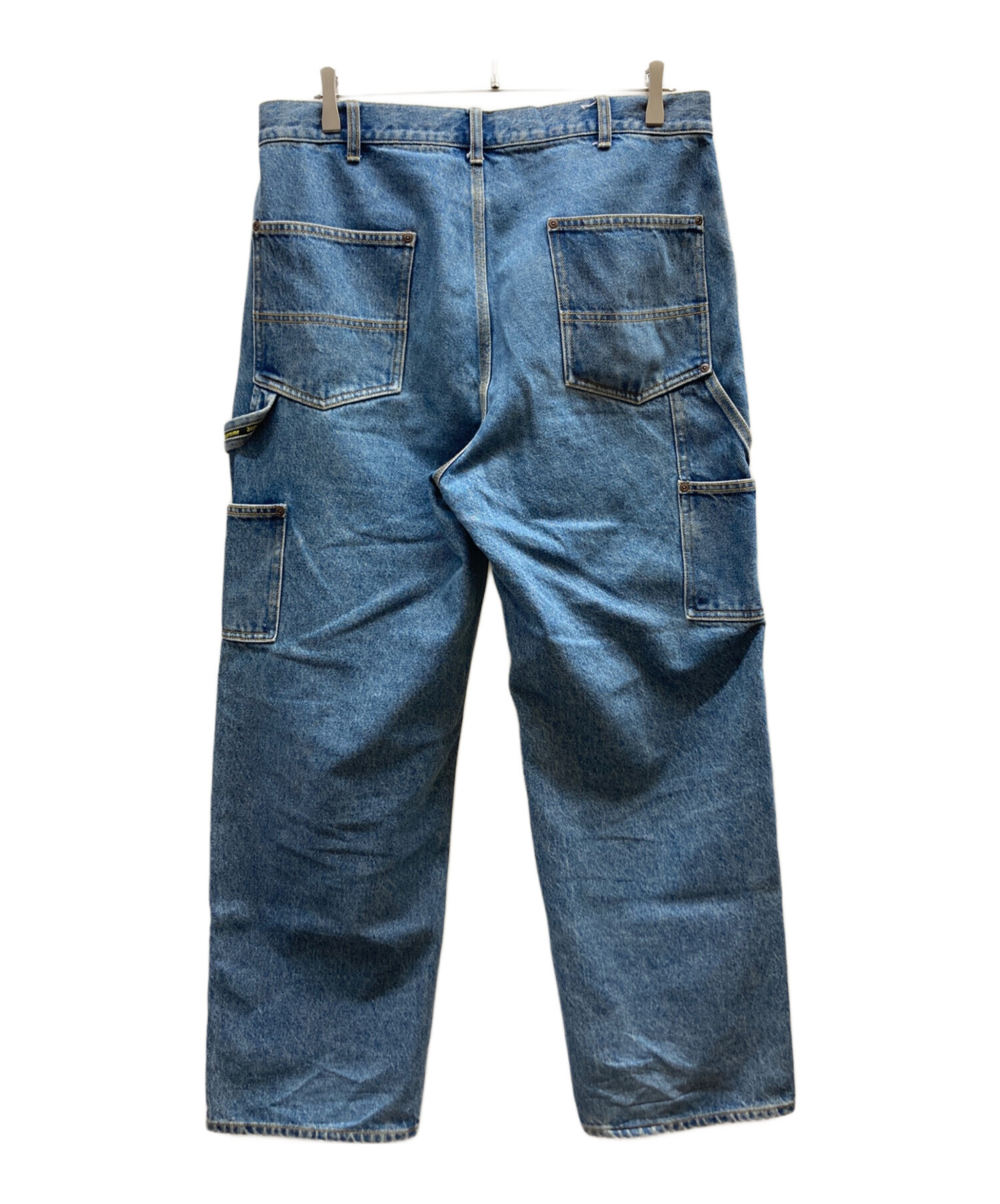 Supreme シュプリーム ダブルニー ペインターパンツ デニム W32 中古・古着通販】SUPREME (シュプリーム) ダブルニーペインターデニム