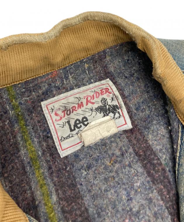 Lee デニムジャケット ストライプ裏地 中古・古着通販】LEE (リー) 裏地デニムジャケット インディゴ サイズ