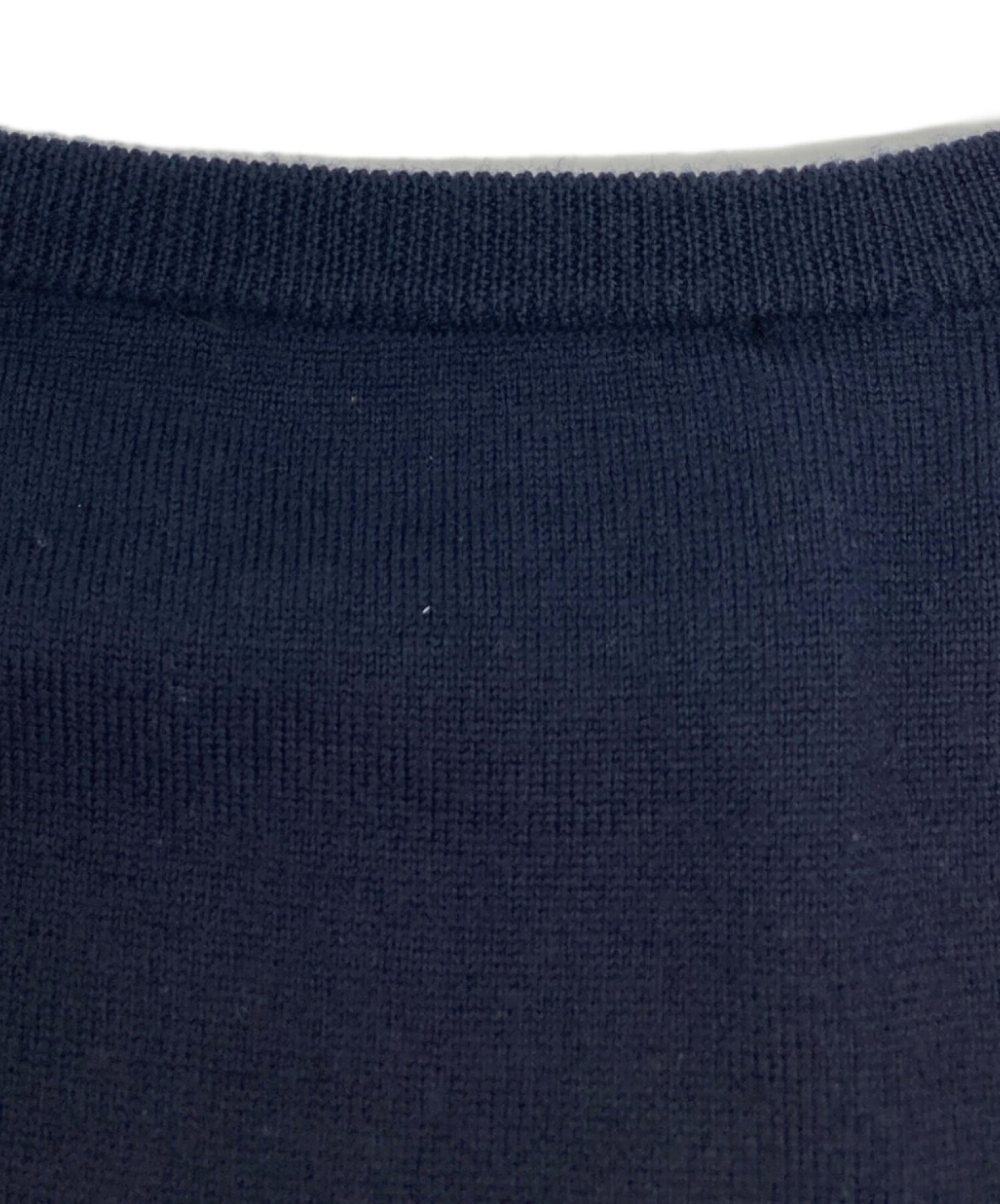 LORENZONI 半袖ニット ネイビー 中古・古着通販】LORENZONI (ロレンツォーニ) ウールニット ネイビー