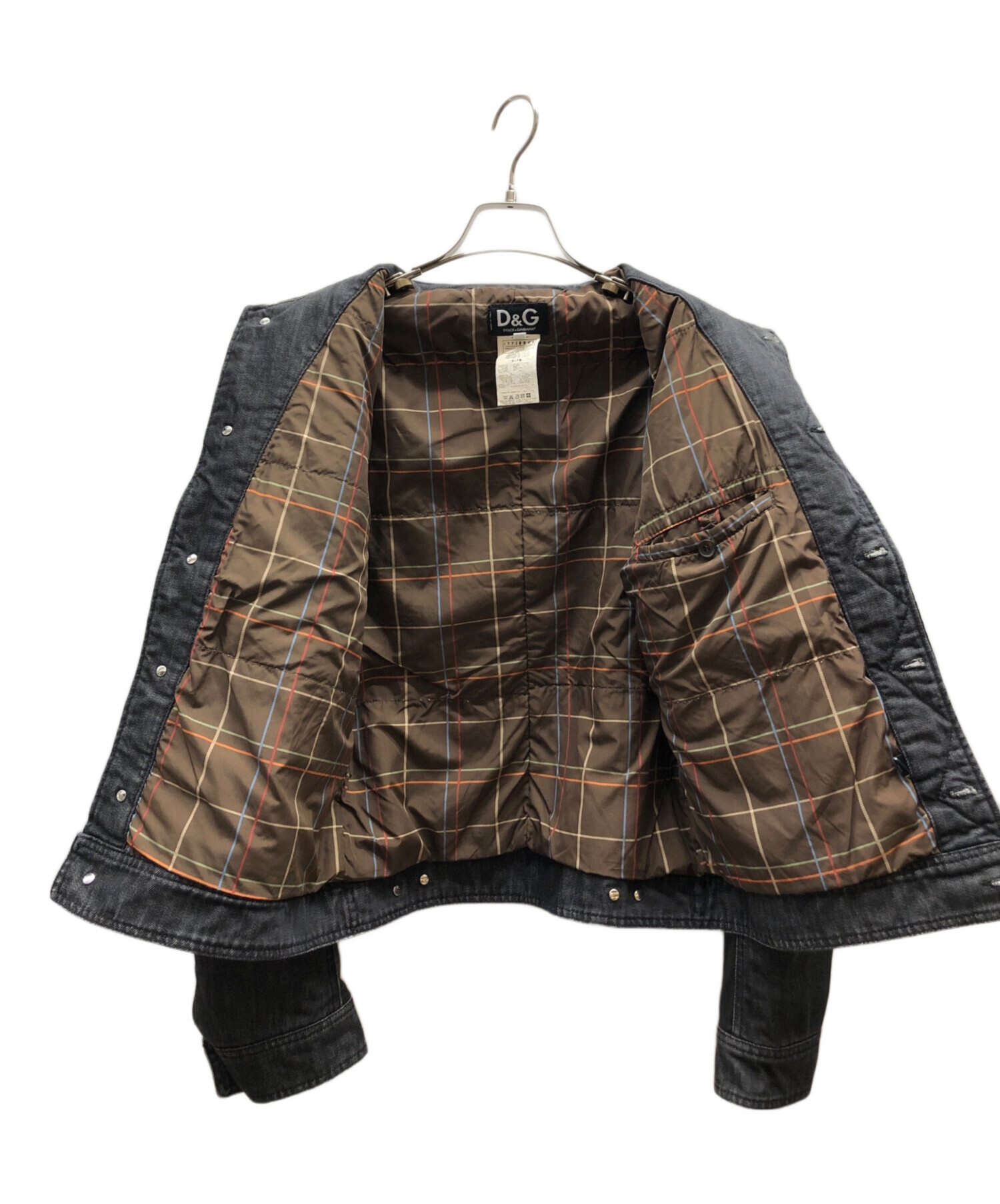 中古・古着通販】DOLCE & GABBANA (ドルチェ＆ガッバーナ) レザー切替