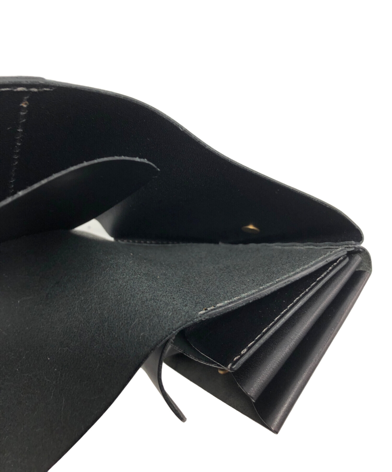 中古・古着通販】SAFUJI (サフジ) 2つ折り財布 ブラック｜ブランド