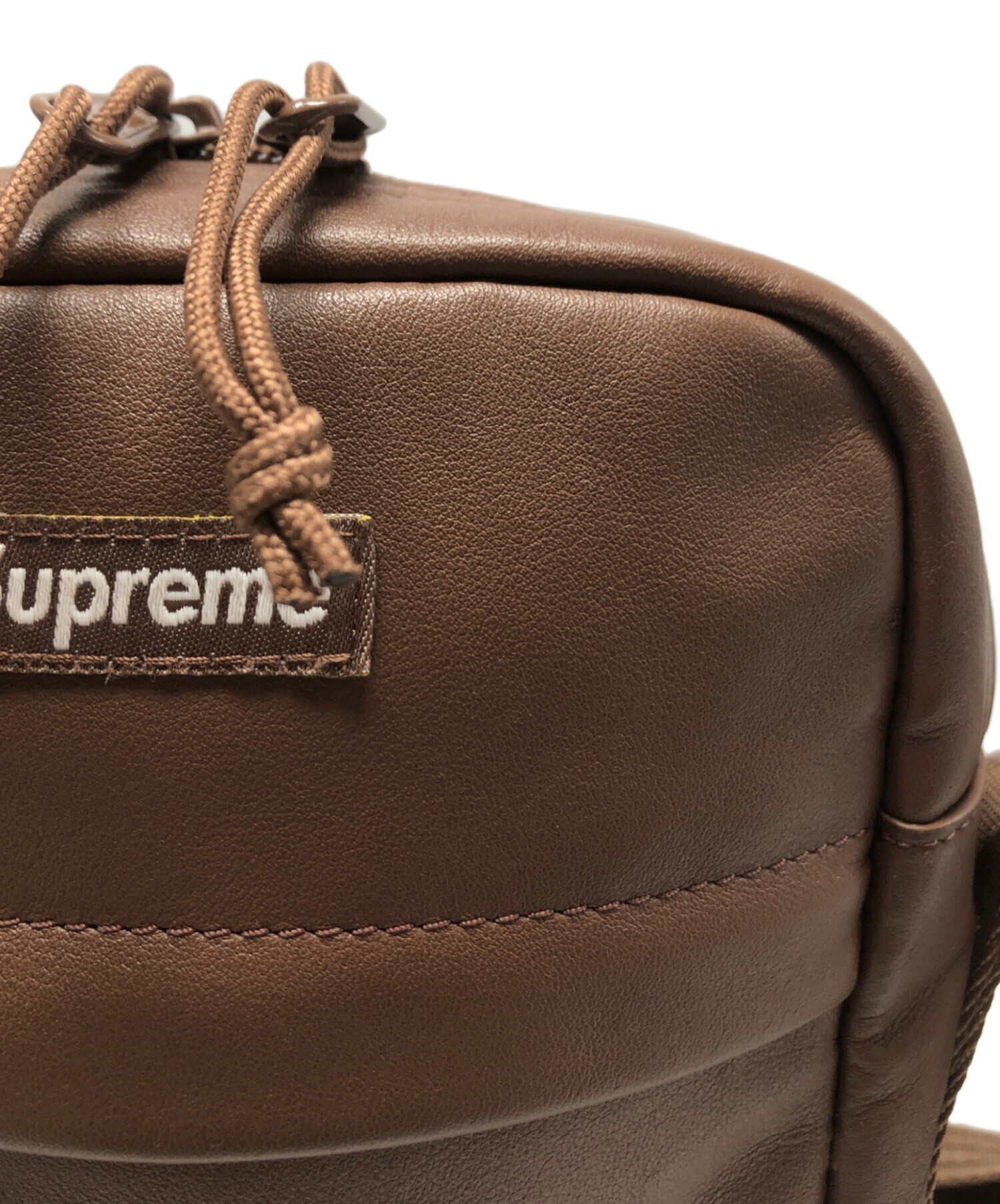 Supreme ヴィンテージ　ドラムバッグ ブラウン 中古・古着通販】Supreme (シュプリーム) Leather Shoulder Bag