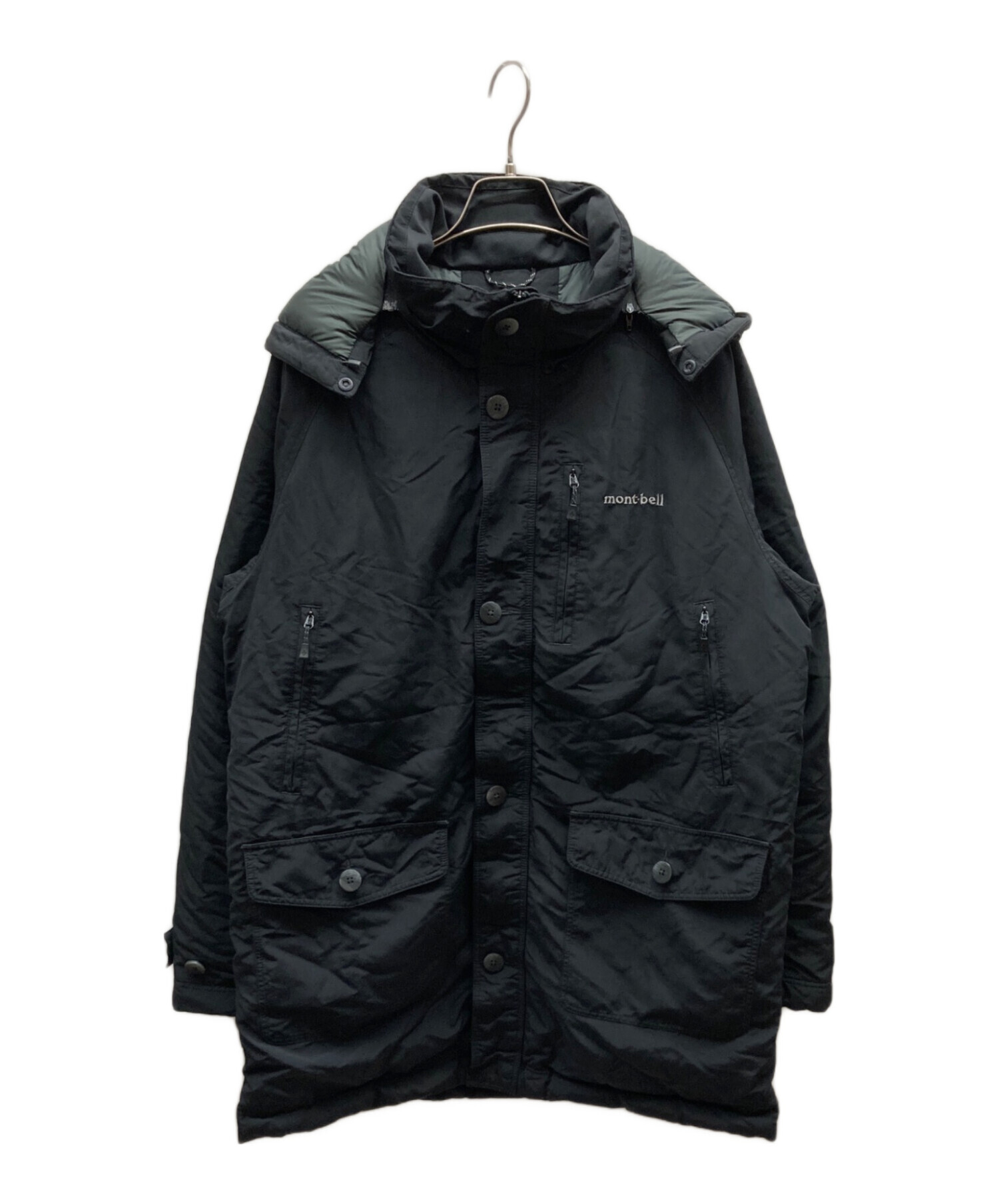 mont-bell フード付きダウンジャケット M-R 黒 中古・古着通販】mont-bell (モンベル) ダウンジャケット / 461150343