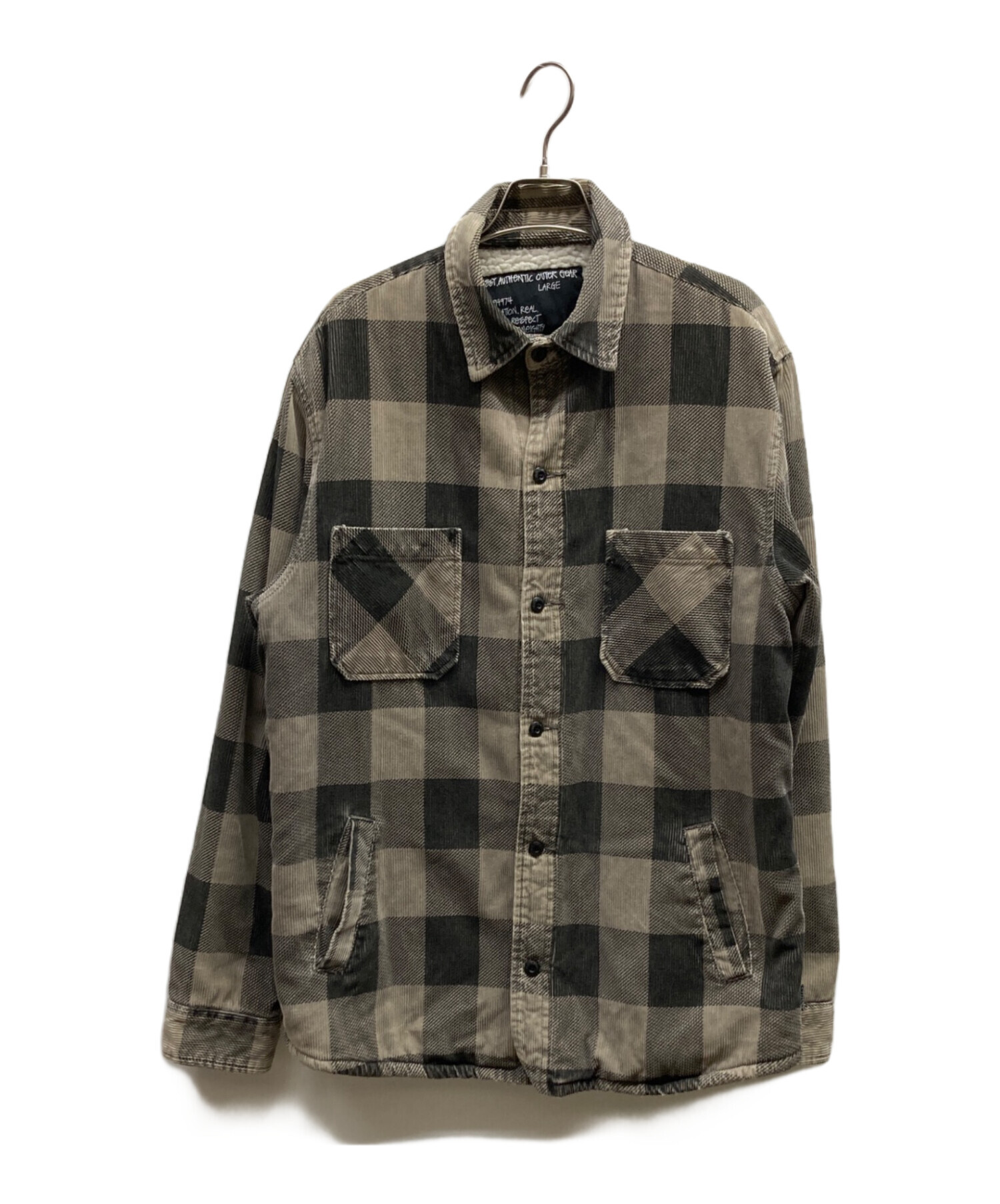 中古・古着通販】stussy (ステューシー) 裏ボアチェックジャケット