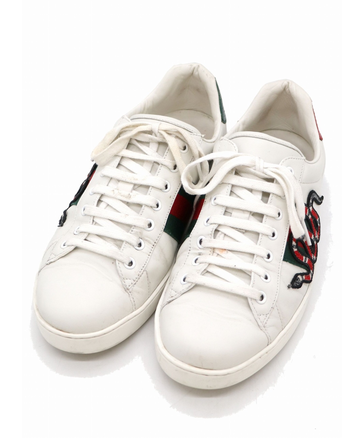 中古・古着通販】GUCCI (グッチ) スネークパッチエーススニーカー