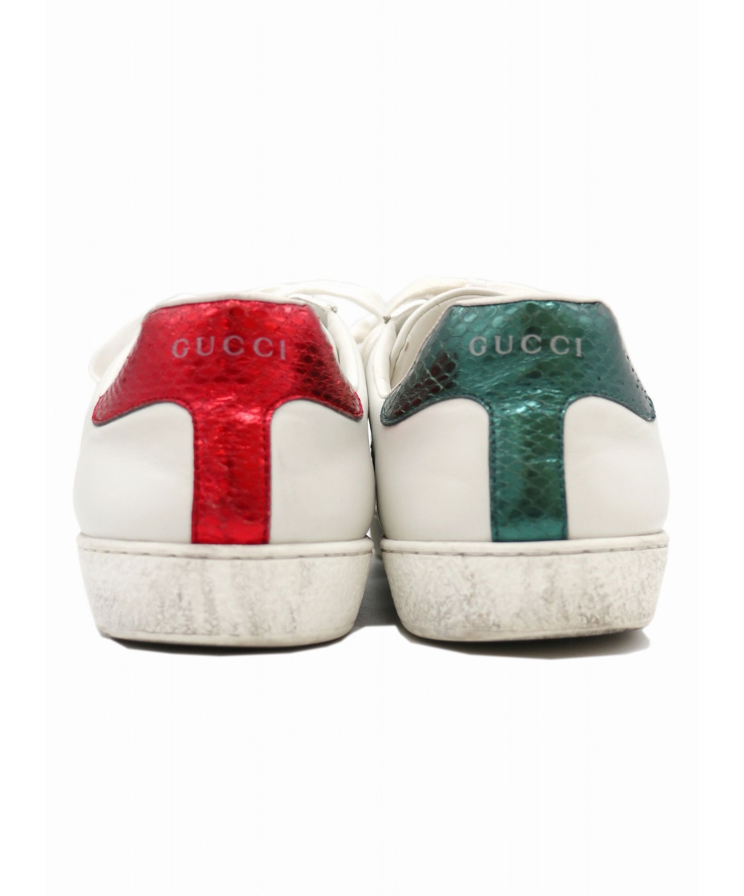 中古・古着通販】GUCCI (グッチ) スネークパッチエーススニーカー 