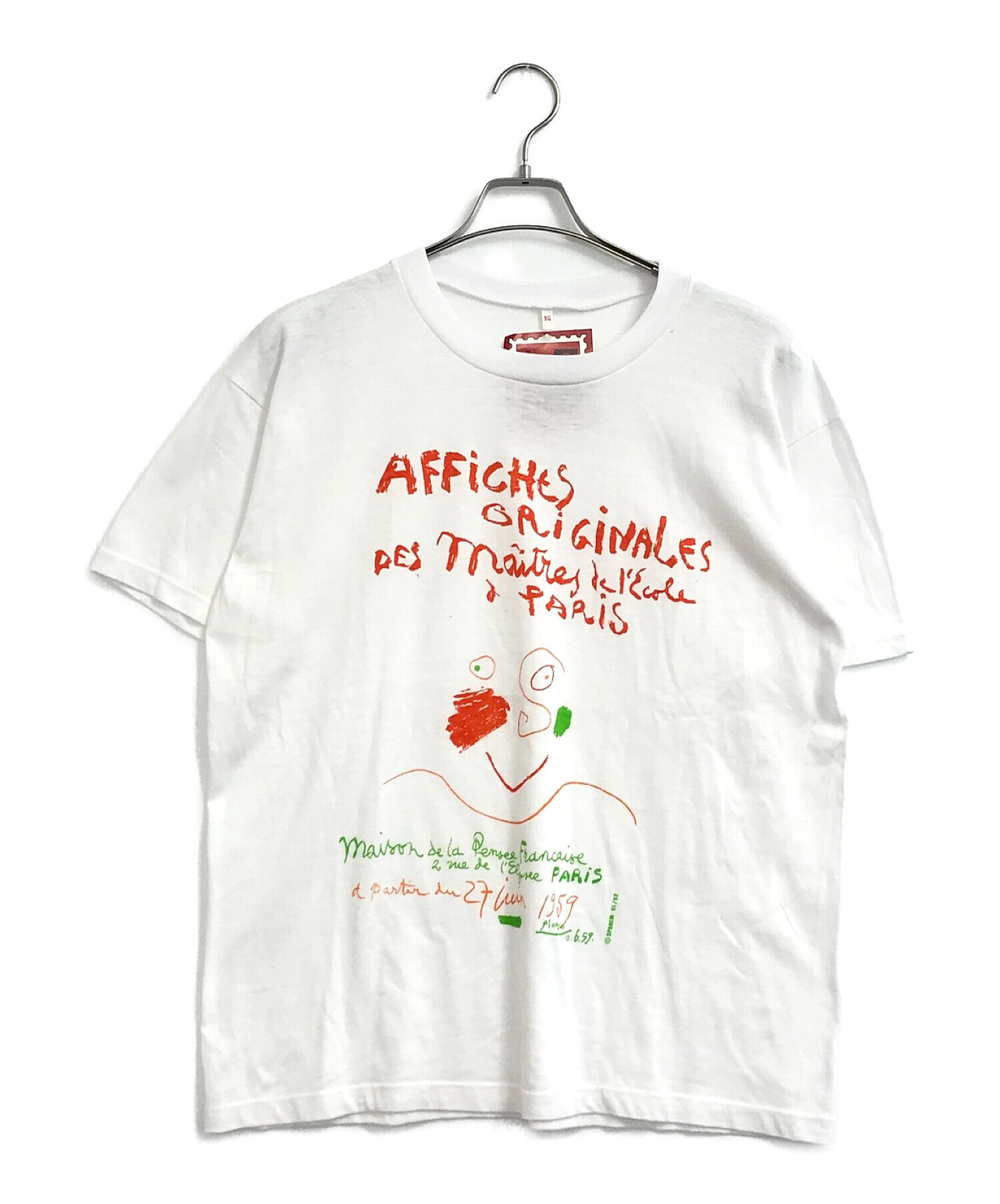 中古・古着通販】picasso (ピカソ) [古着]90sアートTEE ホワイト 