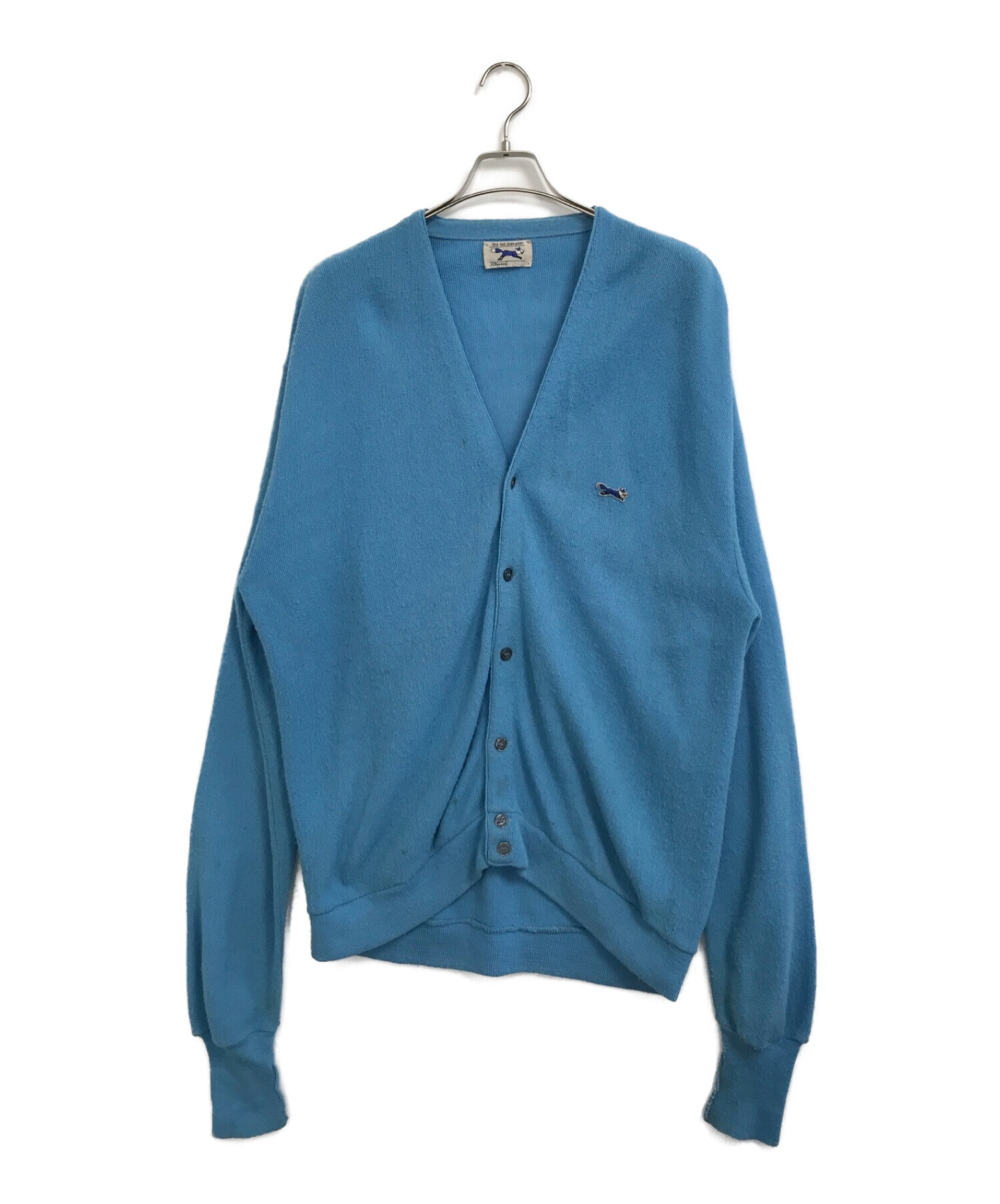 THE FOX アクリル ニット カーディガン JCペニー USA製 グレー 古着 80