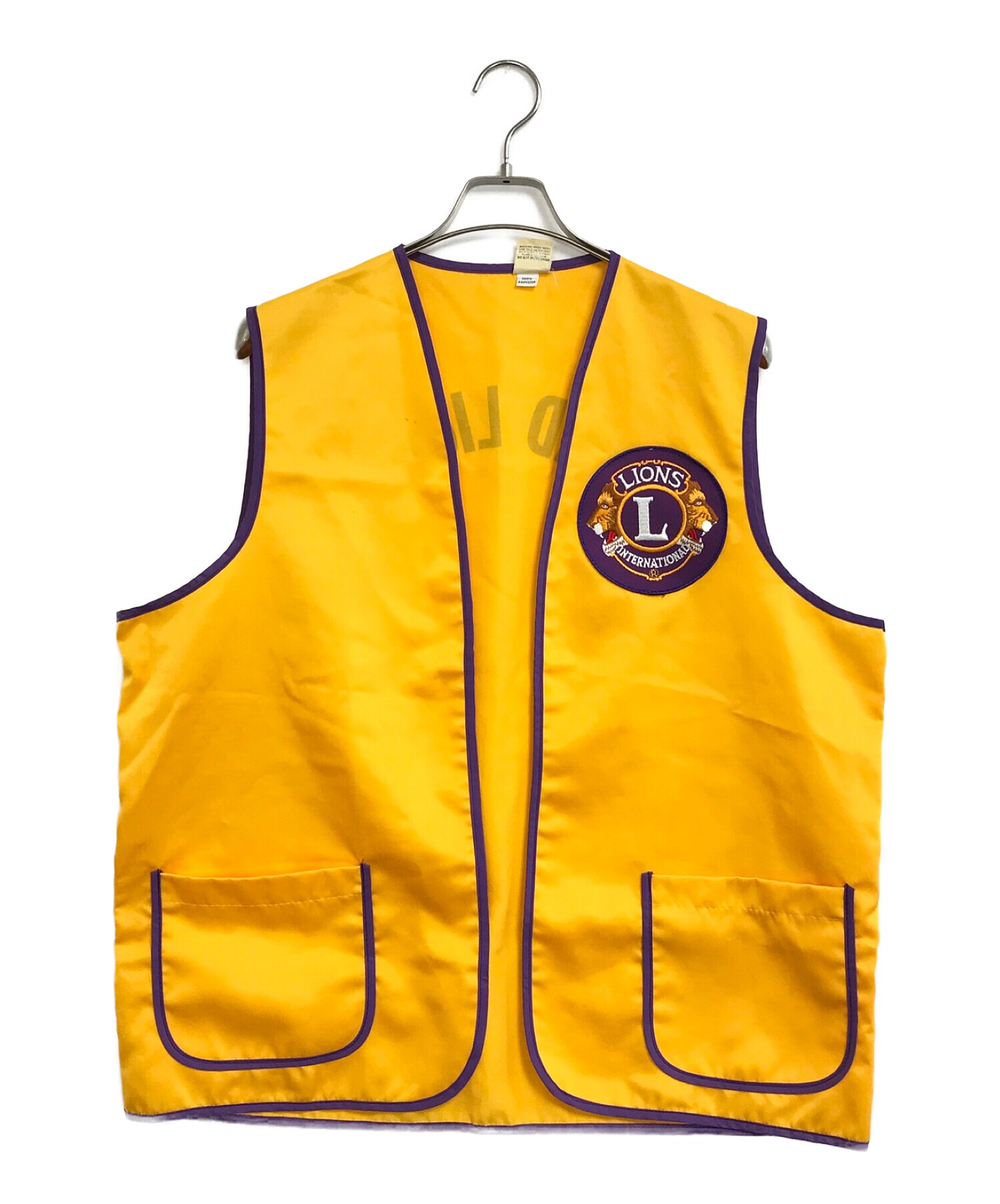 再値下げ：MU SPORTS イエローベスト 中古・古着通販】LIOMS CLUB (ライオンズクラブ) [古着]ベスト