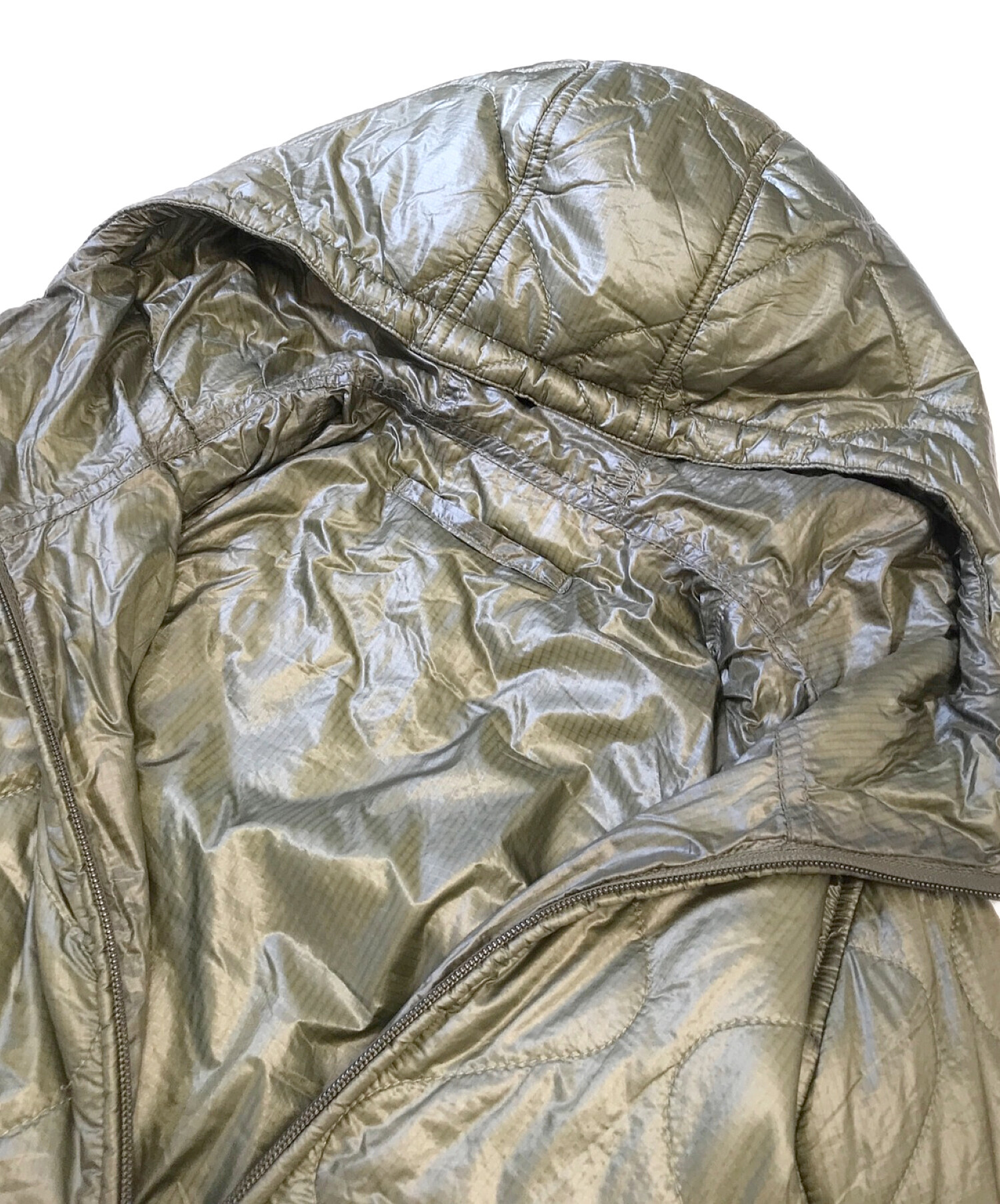 ZuccA フード付きキルティングダウンジャケット M ZuccA フード付きキルティングダウンジャケット M