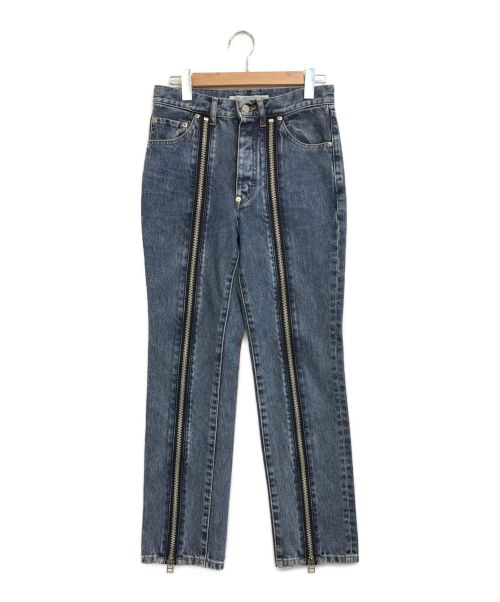 【未使用品】ジョンローレンスサリバン ワイドデニム　XS インディゴブルー 送料 無料ファッション - ジョンローレンスサリバン ウォッシュド