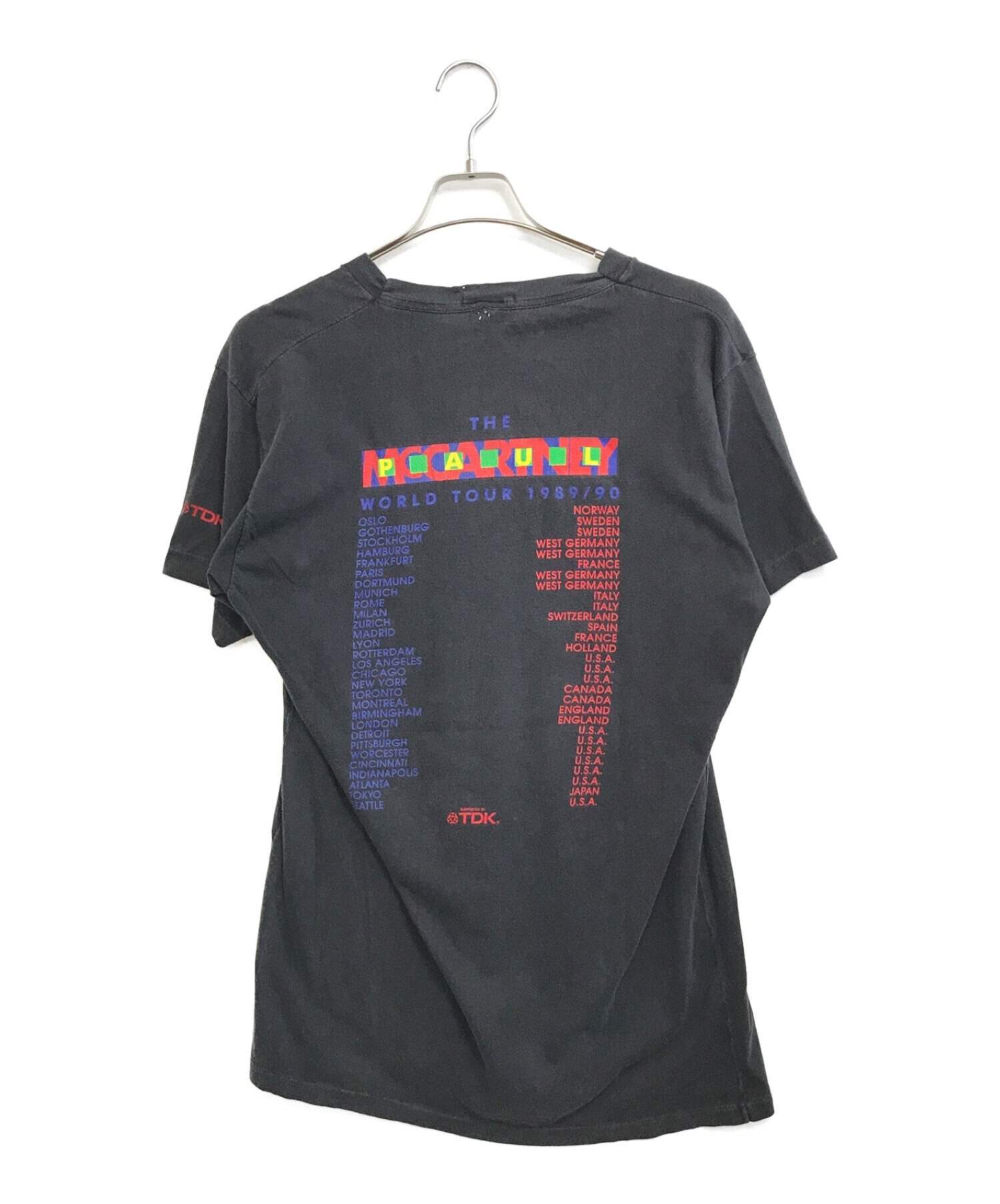 Paul McCartney ポールマッカートニーTシャツ 2018-19ツアー 古着 90s USA製 The Beatles Paul McCartney 「The New World