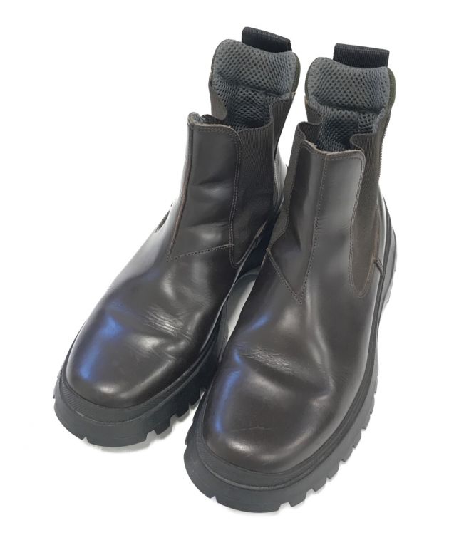 HGDX239/美品 PRADA トレッキングブーツ 厚底 37 ダークブラウン 2025年最新】PRADA トレッキング ブーツの人気アイテム - メルカリ