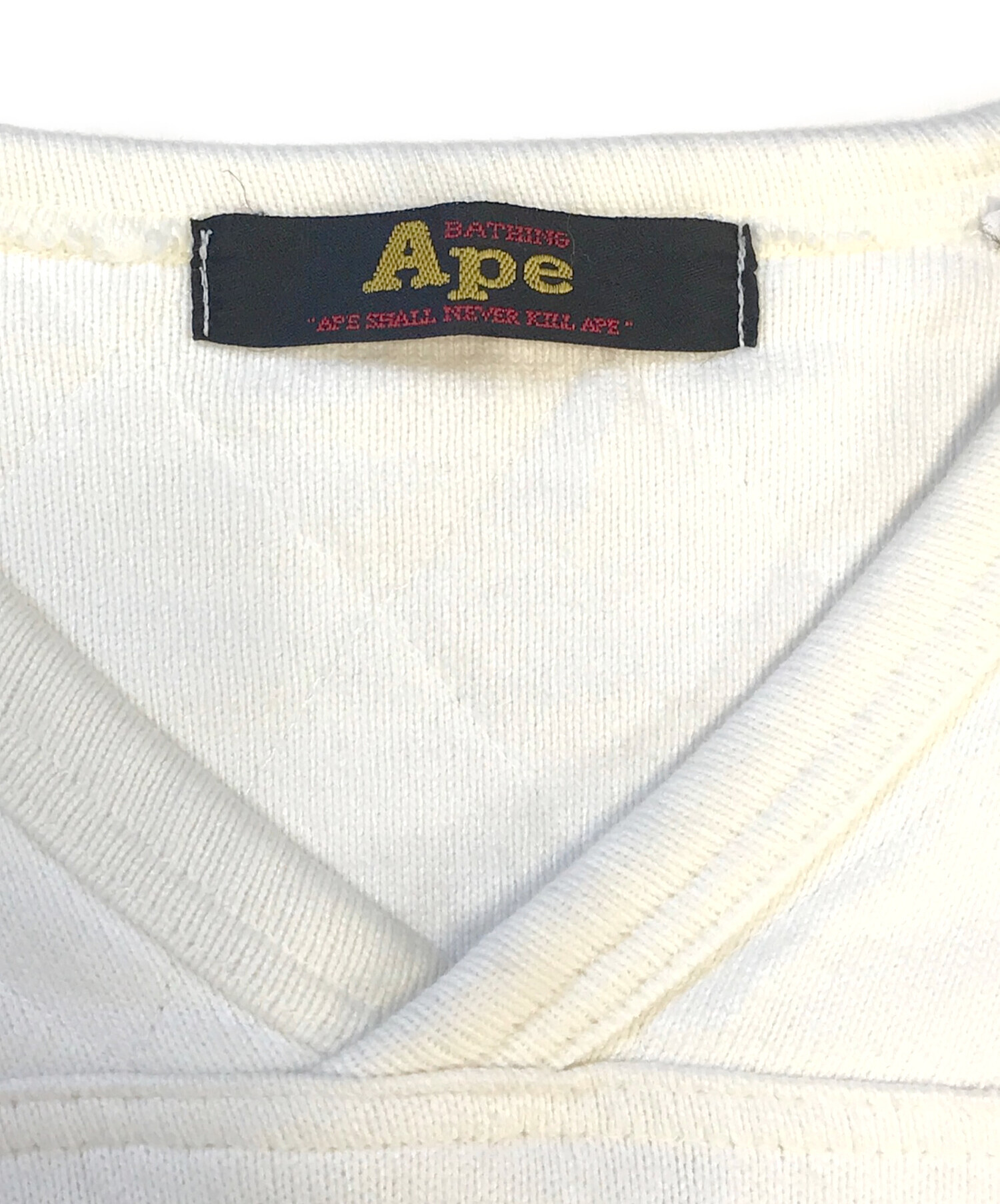 中古・古着通販】A BATHING APE (ア ベイシング エイプ) Vネック 